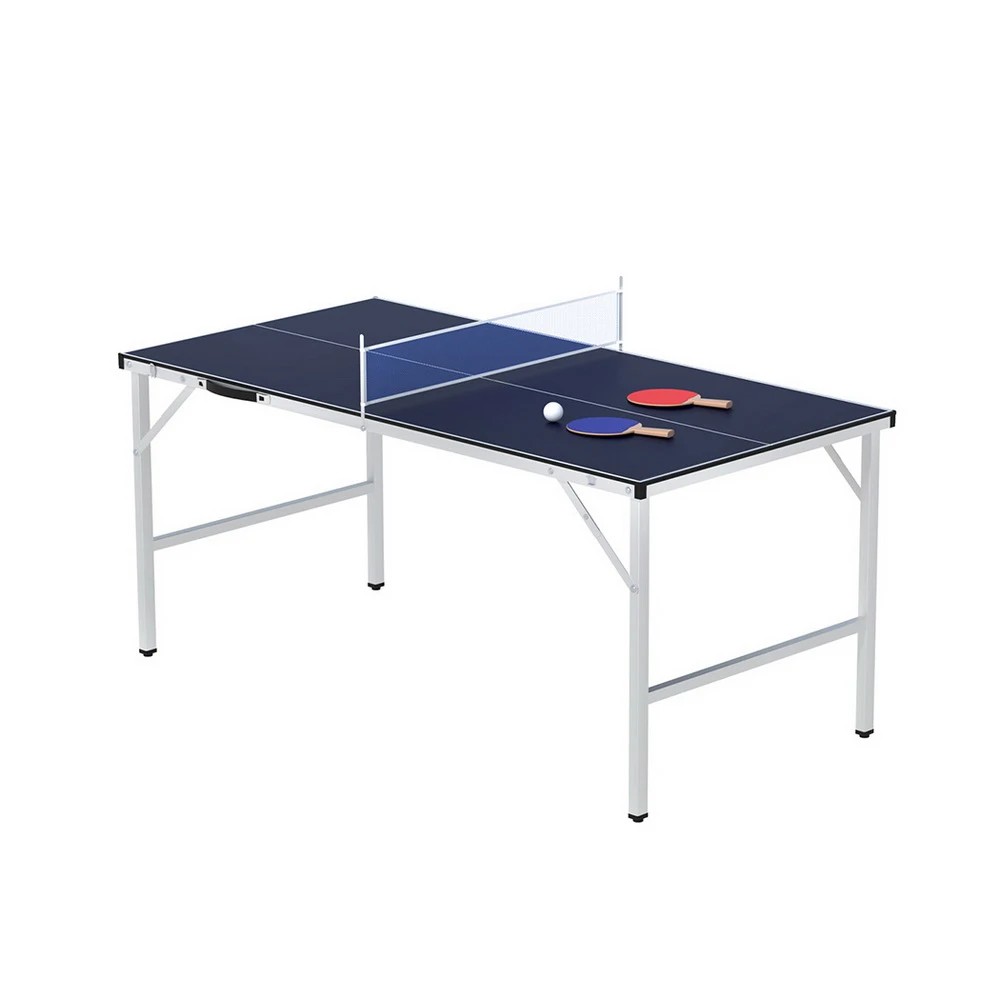1 Everfit Table Tennis Ping Pong Table Portable Foldable Family Game Home Indoor - Blue, 1 of 6