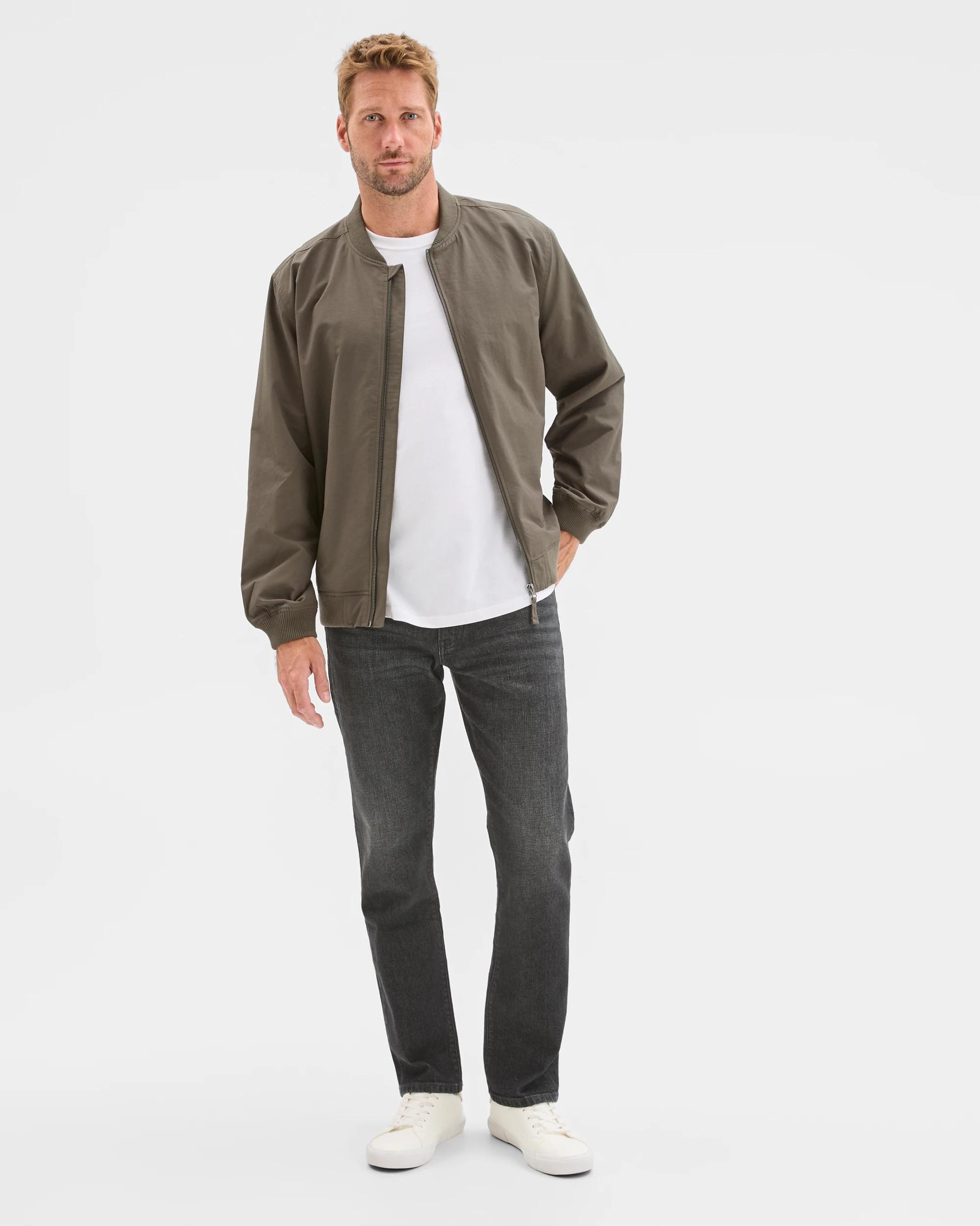 1 Target Man Australian Cotton Blend Bomber Jacket DARK OLIVE, 1 of 5
