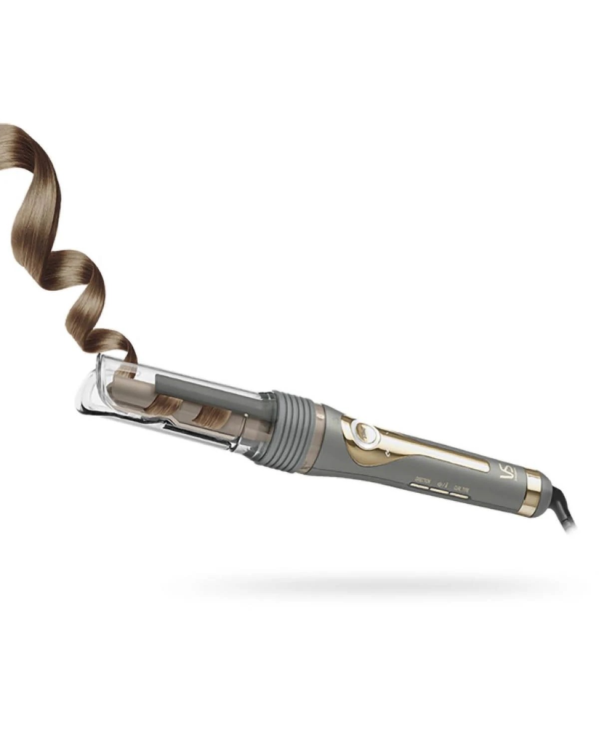 1 VS Sassoon Curl Secret Ceramic Auto Curler - Metallic Grey/Gold, 1 of 2