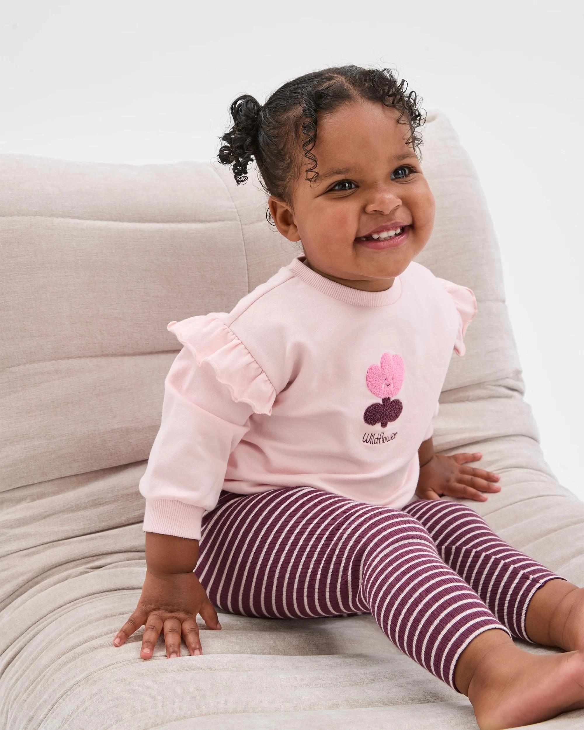 1 Target Baby Organic Cotton Jumper and Leggings 2 Piece Set WILD FLOWER, 1 of 5
