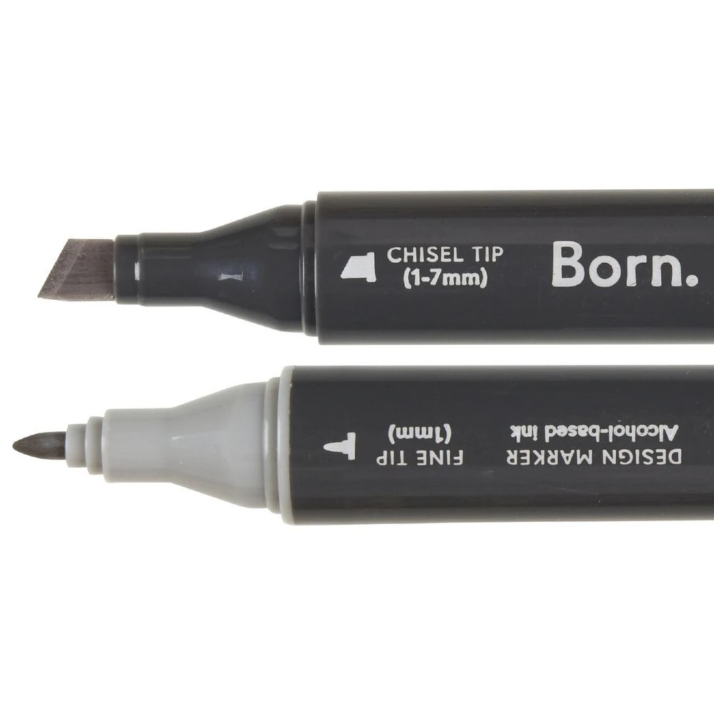 2 Born Professional Dual-Tip Artist Marker Whisper E685, 2 of 4