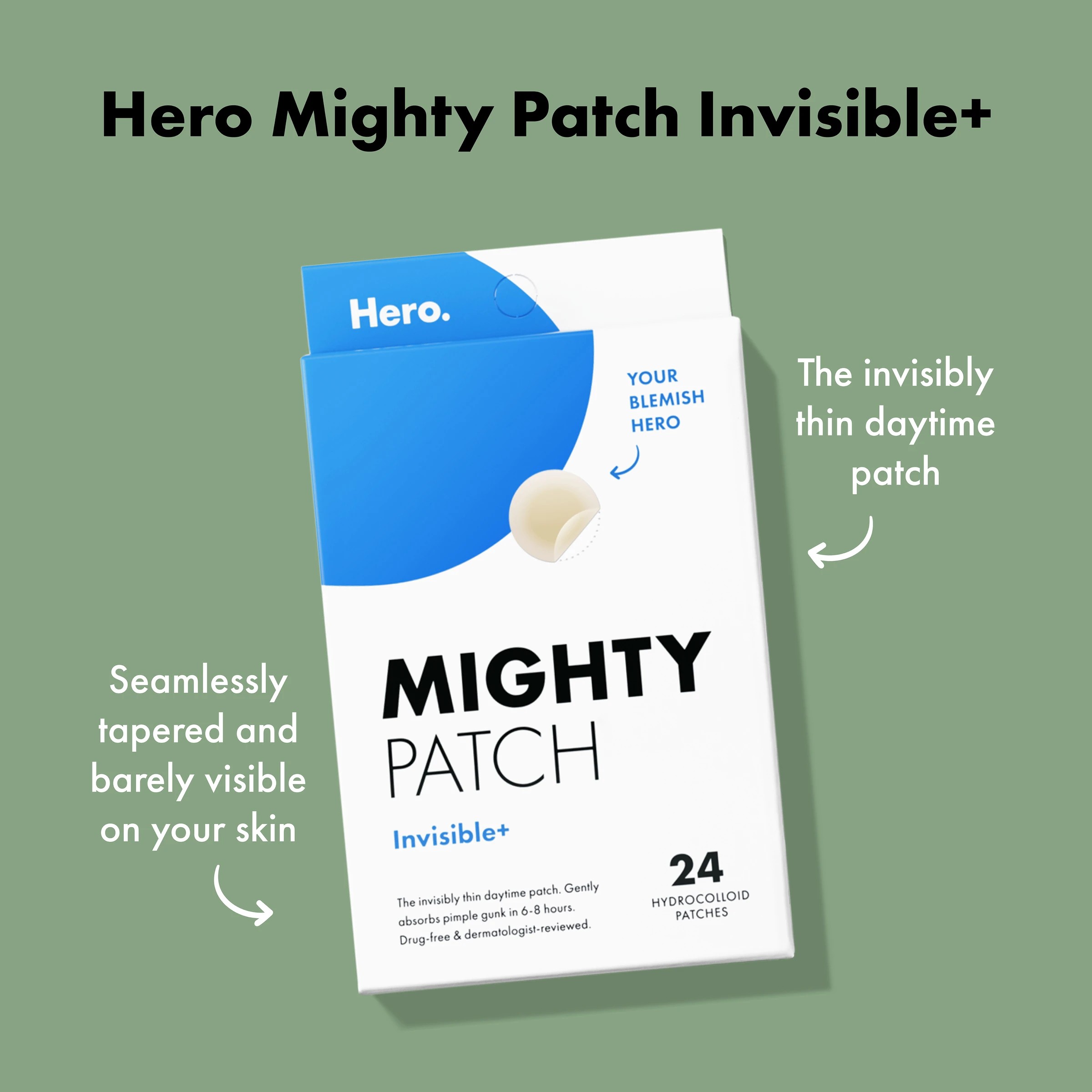7 Hero 24 Pack Mighty Patch Invisible+ Pimple Patches - Hydrocolloid, 7 of 10