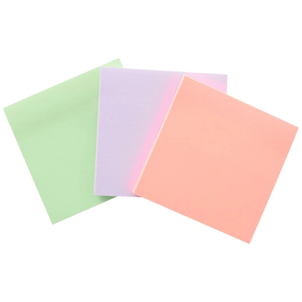 4 J.Burrows Ultra Stick-it Notes 76x76mm Sunset 3 Pack, 4 of 4