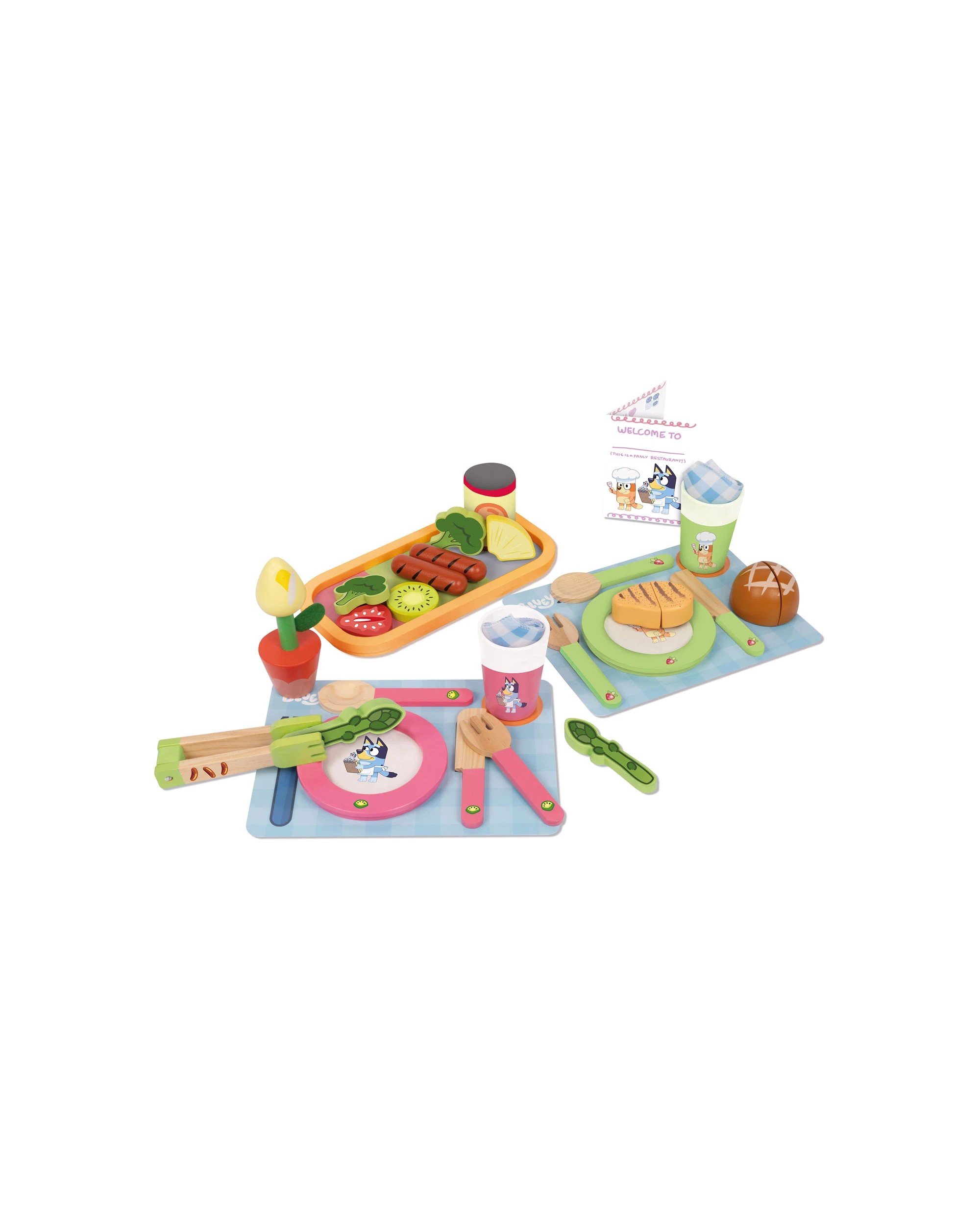 4 Bluey - Wooden Playset: Dine in with Bluey Set (30 Pieces), Suitable for Ages 3+ - Multi, 4 of 6
