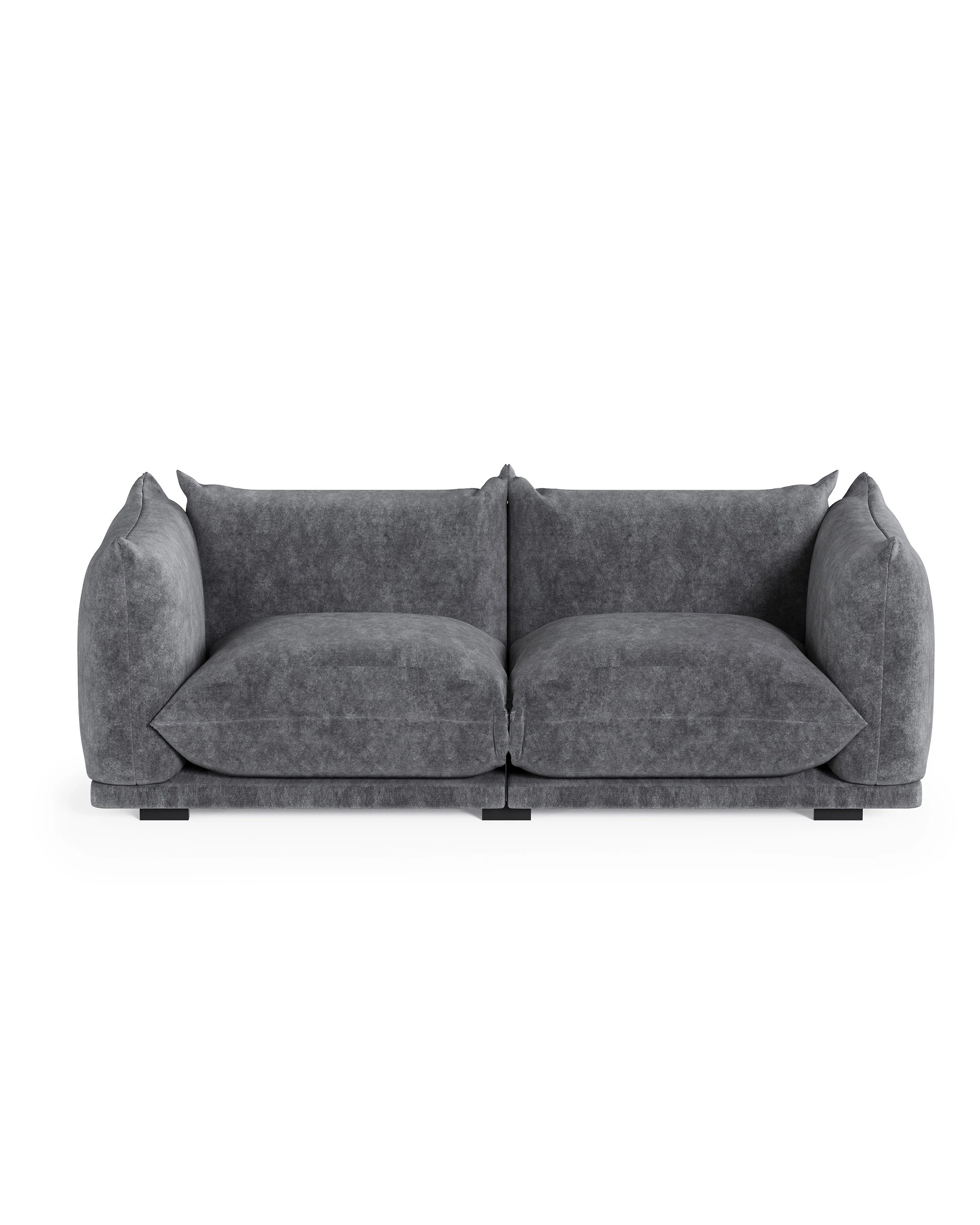 4 Advwin 178cm Loveseat Sofa 66cm Deep Seat Chenille Cloud Couch Modular Upholstered Bread Sofa, 4 of 6