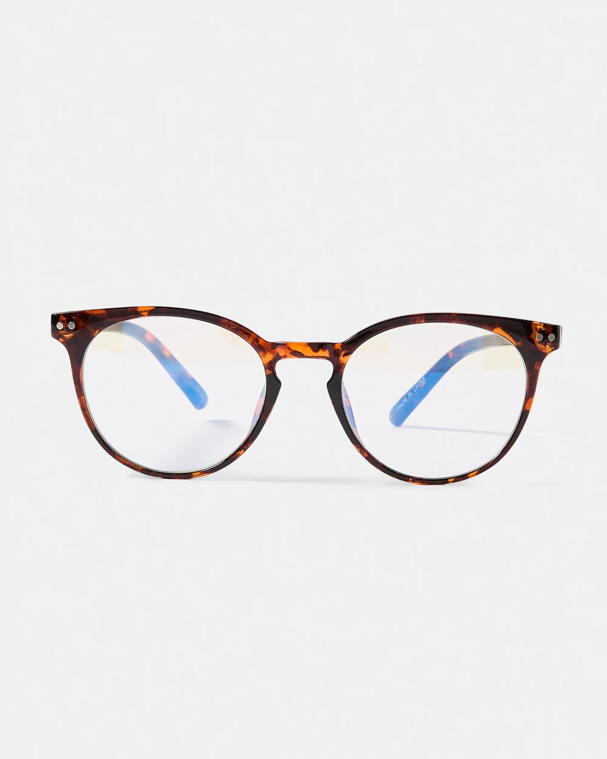 1 Round Blue Light Glasses Tort, 1 of 6