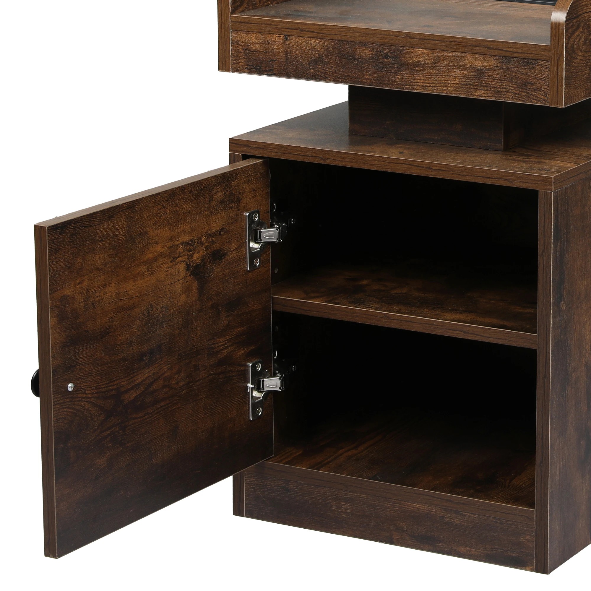 4 Levede Led Bedside With Charging Station Oak, 4 of 4