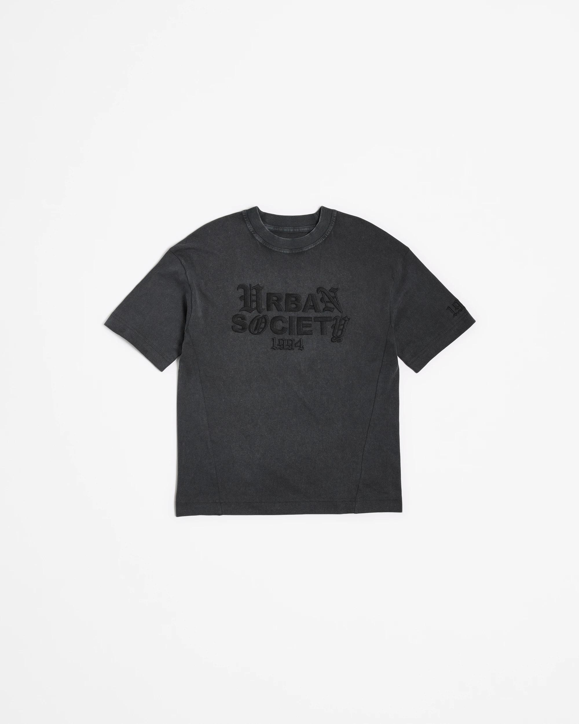 4 Target Oversize Embroidered T-shirt CHARCOAL, 4 of 5