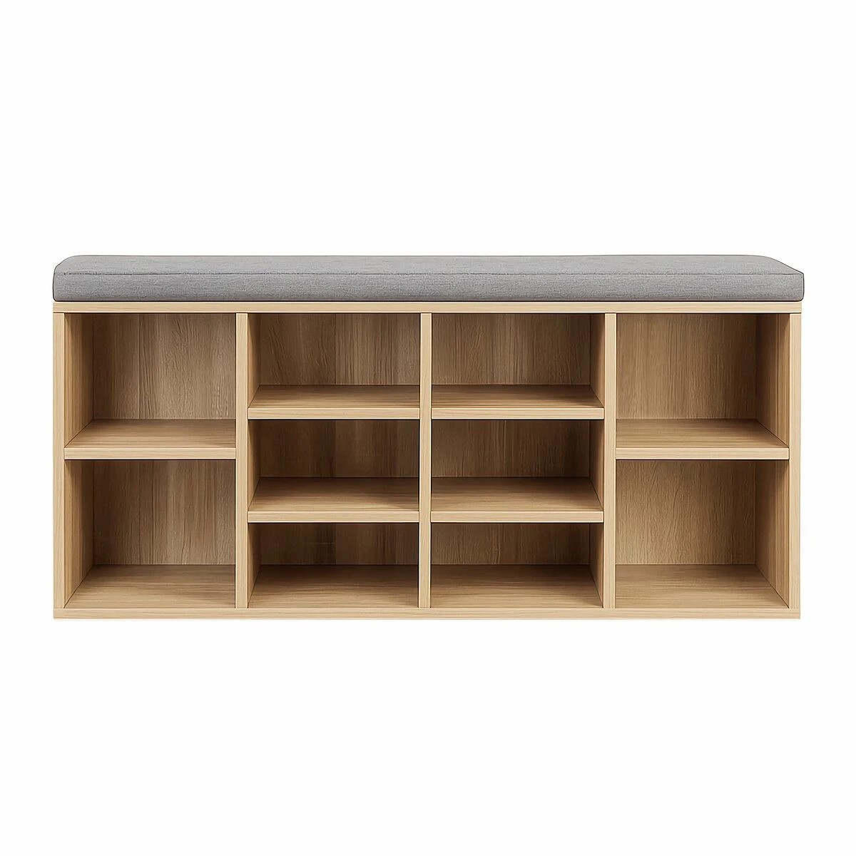 2 Ausway Wooden Shoe Rack Storage Bench, 2 of 5