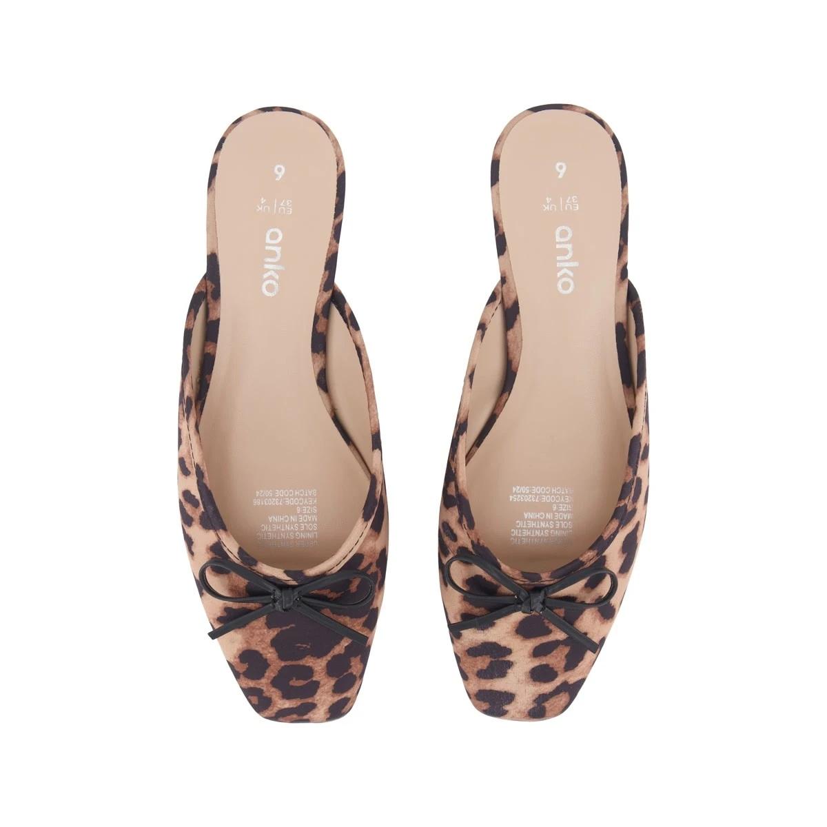 3 Ballet Flat Mules Leopard, 3 of 3