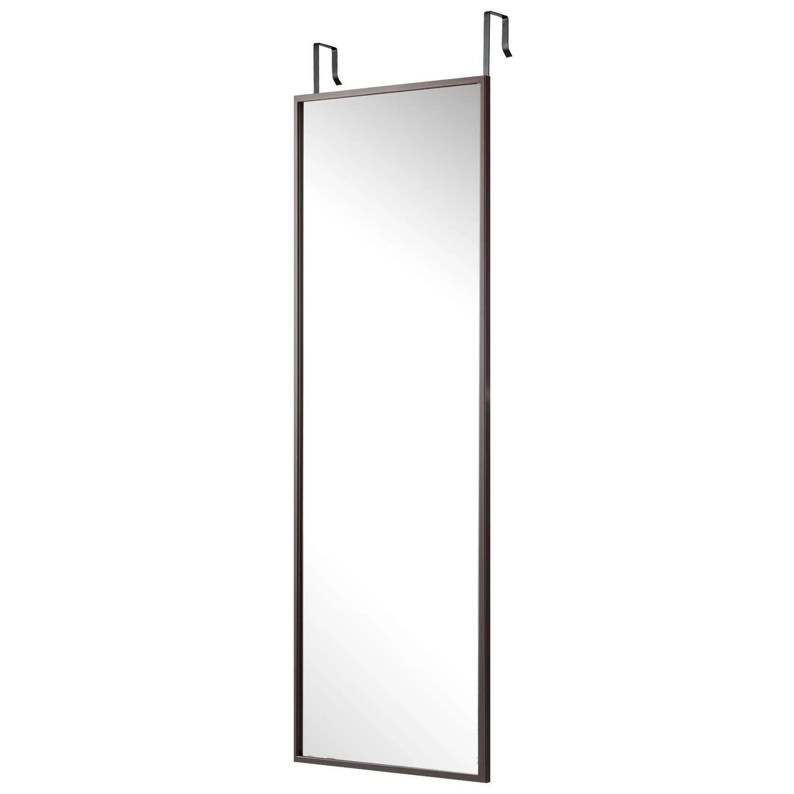 1 Costway 108x36cm Wall Door Mounted Mirror Full Length Mirror, 1 of 2