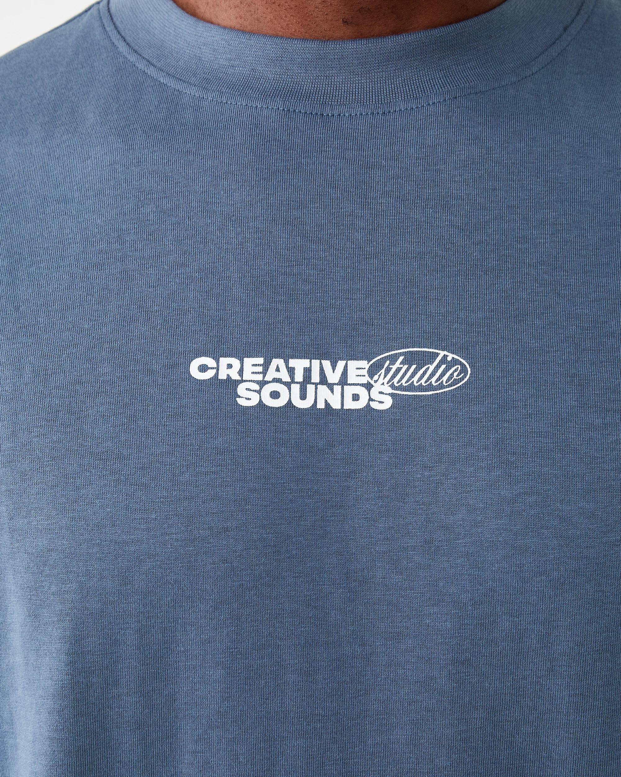 6 Oversized Print T-shirt Blu Sounds, 6 of 7