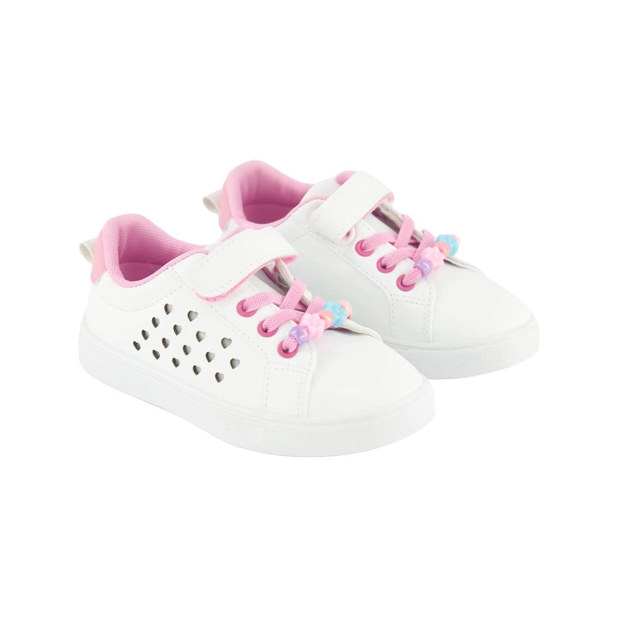4 Junior Casual Shoes WHITE HEART, 4 of 5