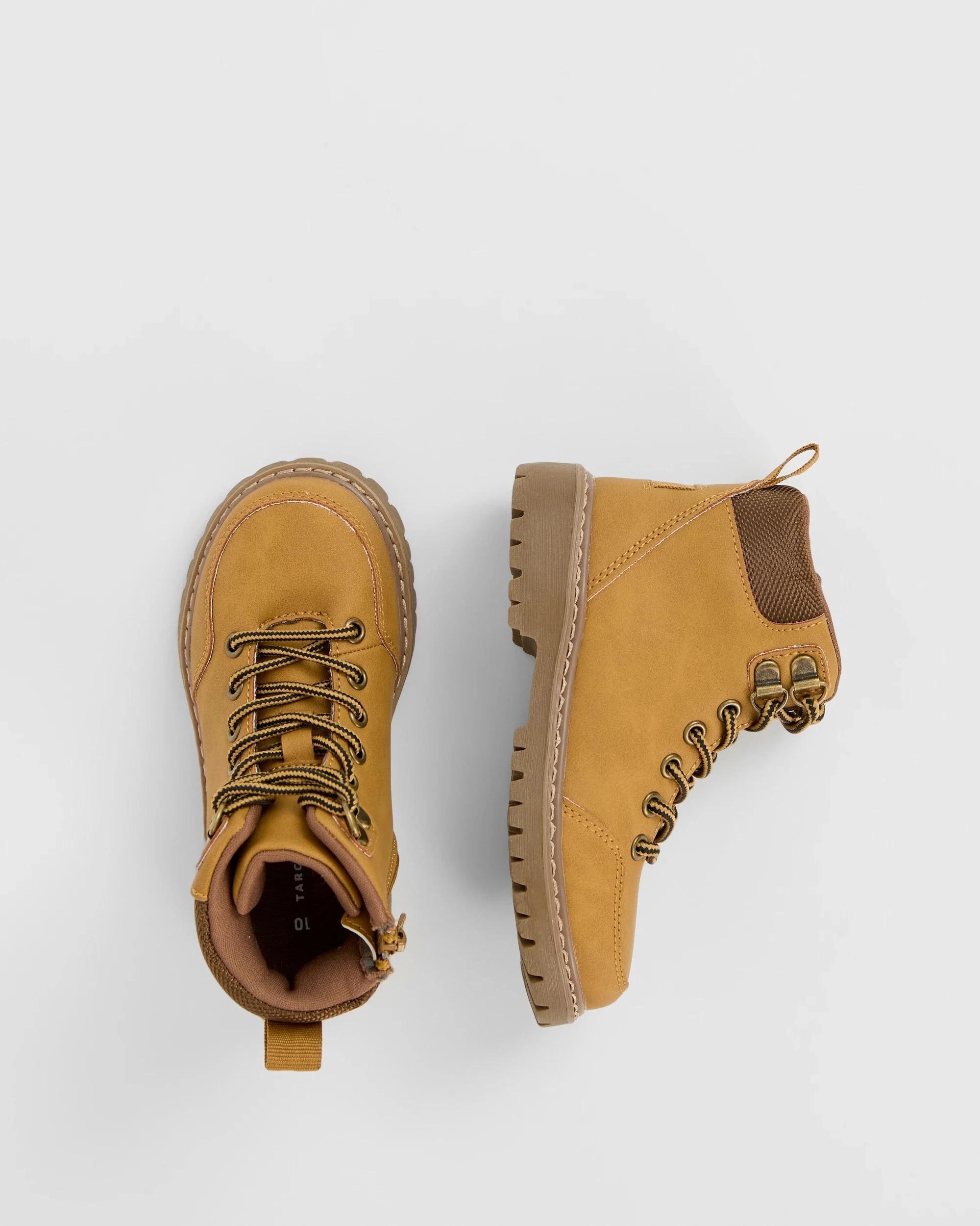 3 Target Kids Hiking Boots WHEAT, 3 of 3