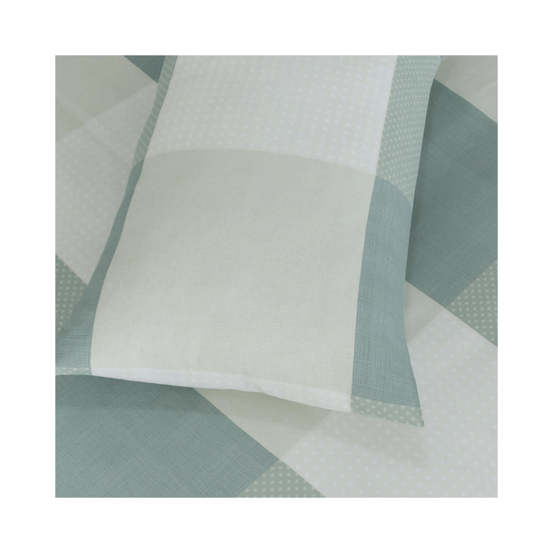 5 Amsons Premium Microfiber Double Quilt Cover Set - Sage Check
 - Double Bed
 - blue, 5 of 5