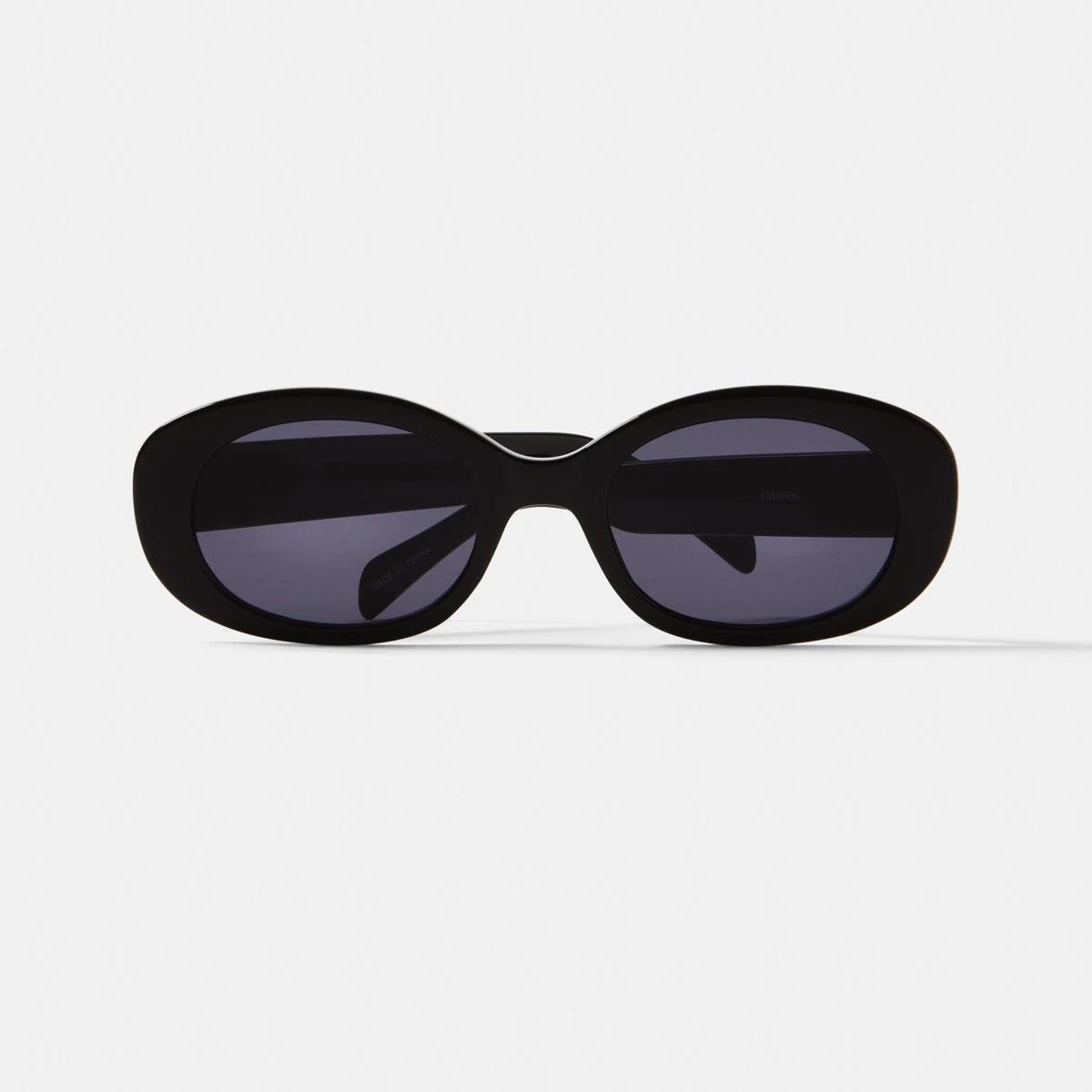 5 Womens Oval Sunglasses ACCESSORIES BLACK, 5 of 6