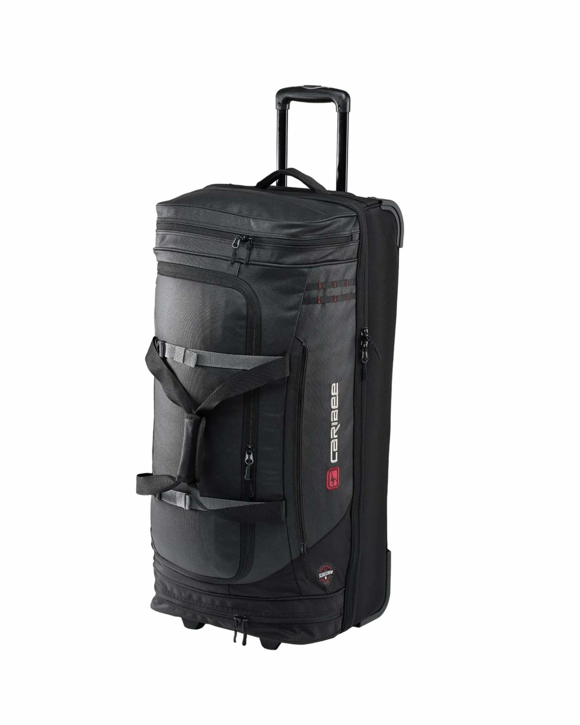 1 Caribee Scarecrow V2 Large Wheeled Duffle Bag - 100L - Black, 1 of 5