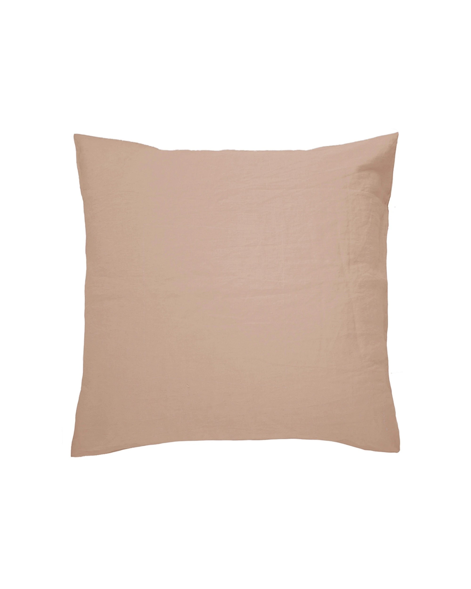 1 Bambury Home Living Decorative Linen Euro Pillowcase Tea Rose 65 x 65cm - Pink, 1 of 1