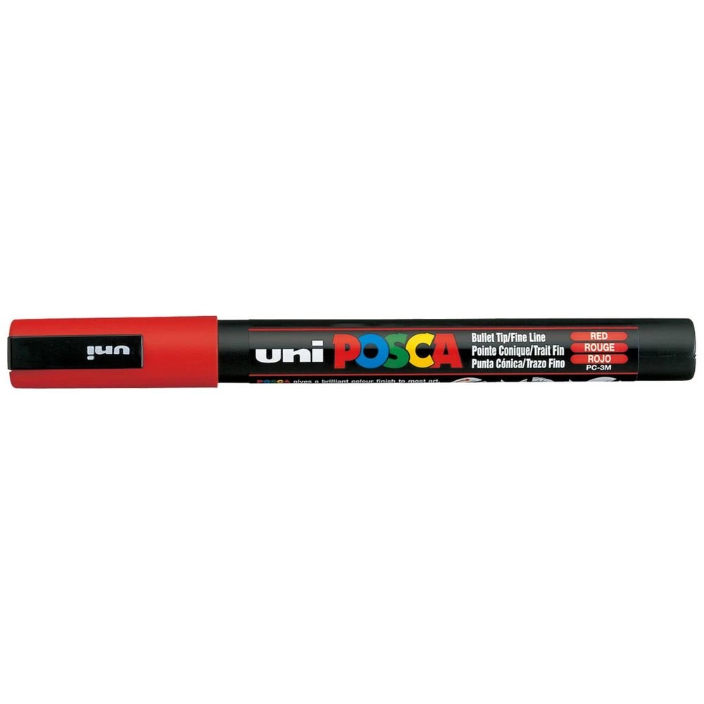 1 POSCA PC 3M Paint Marker Red, 1 of 8