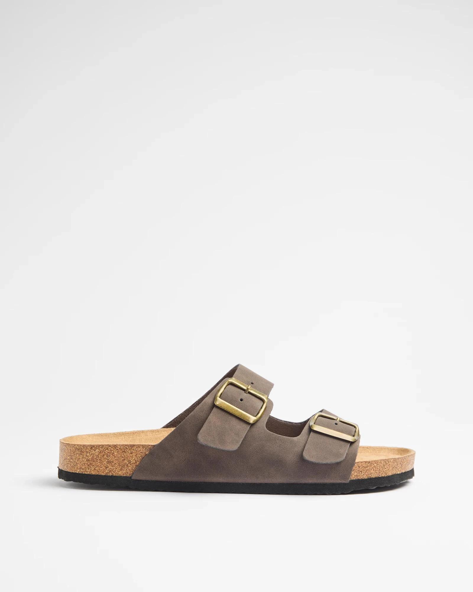 1 Target Man Mens Smooth Moulded Cork Sandal - Solomon BROWN, 1 of 3