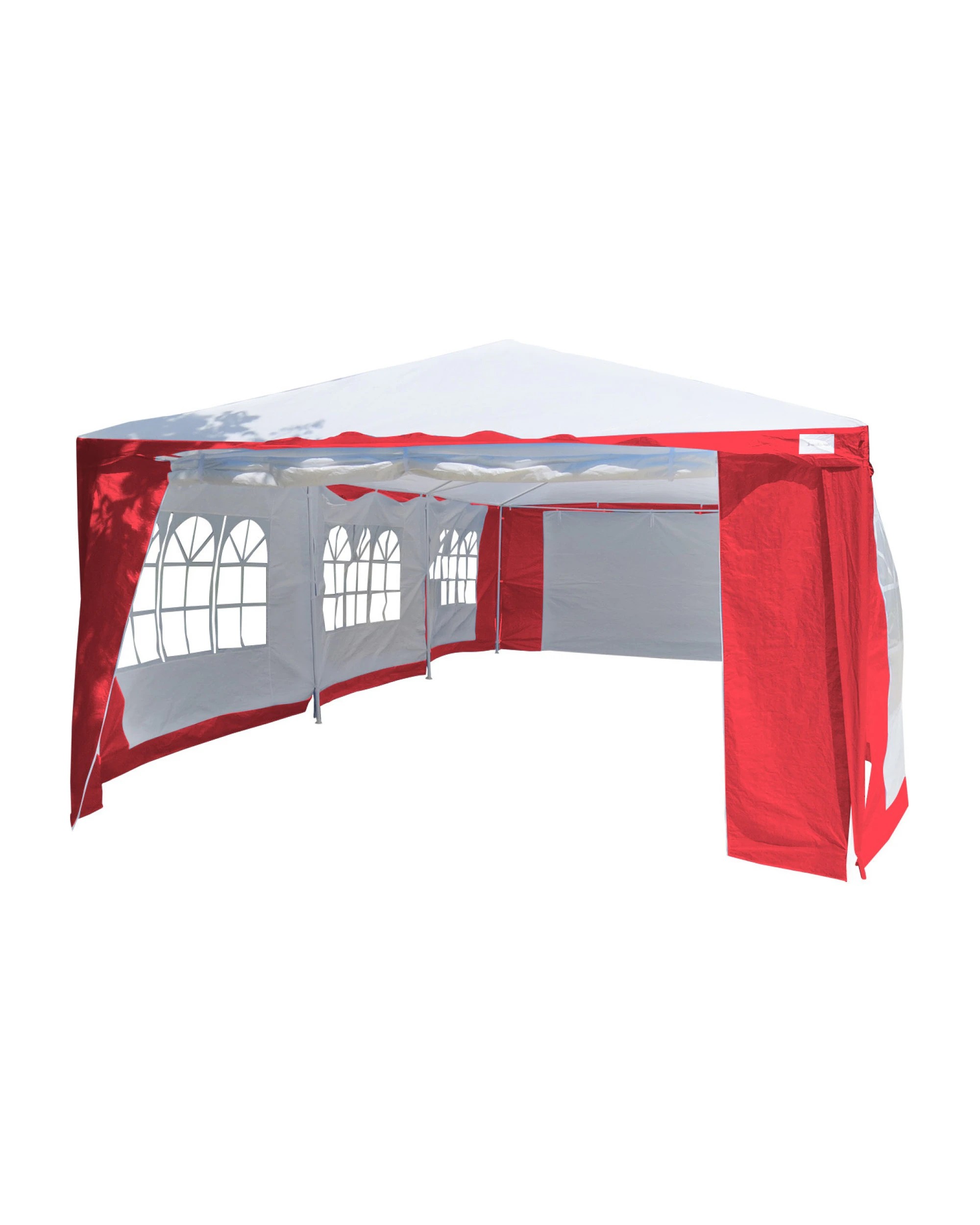 6 Wallaro Large 4m x8m Gazebo Party Wedding Tent Outdoor Event Marquee - Red, 6 of 6