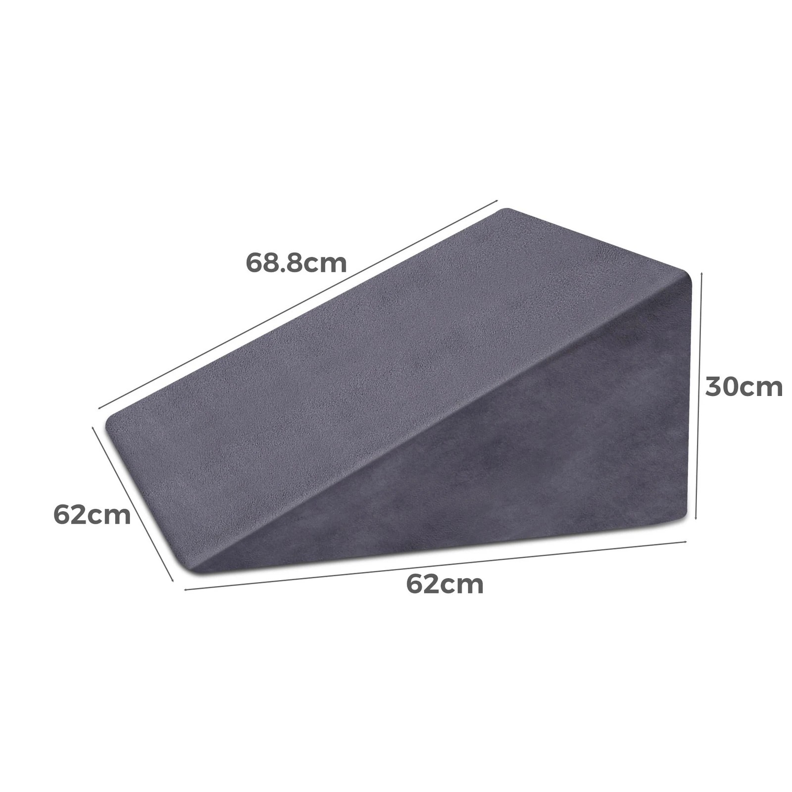 4 Starry Eucalypt Wedge Pillow Memory Foam Cushion Back Support Plush - Grey, 4 of 4