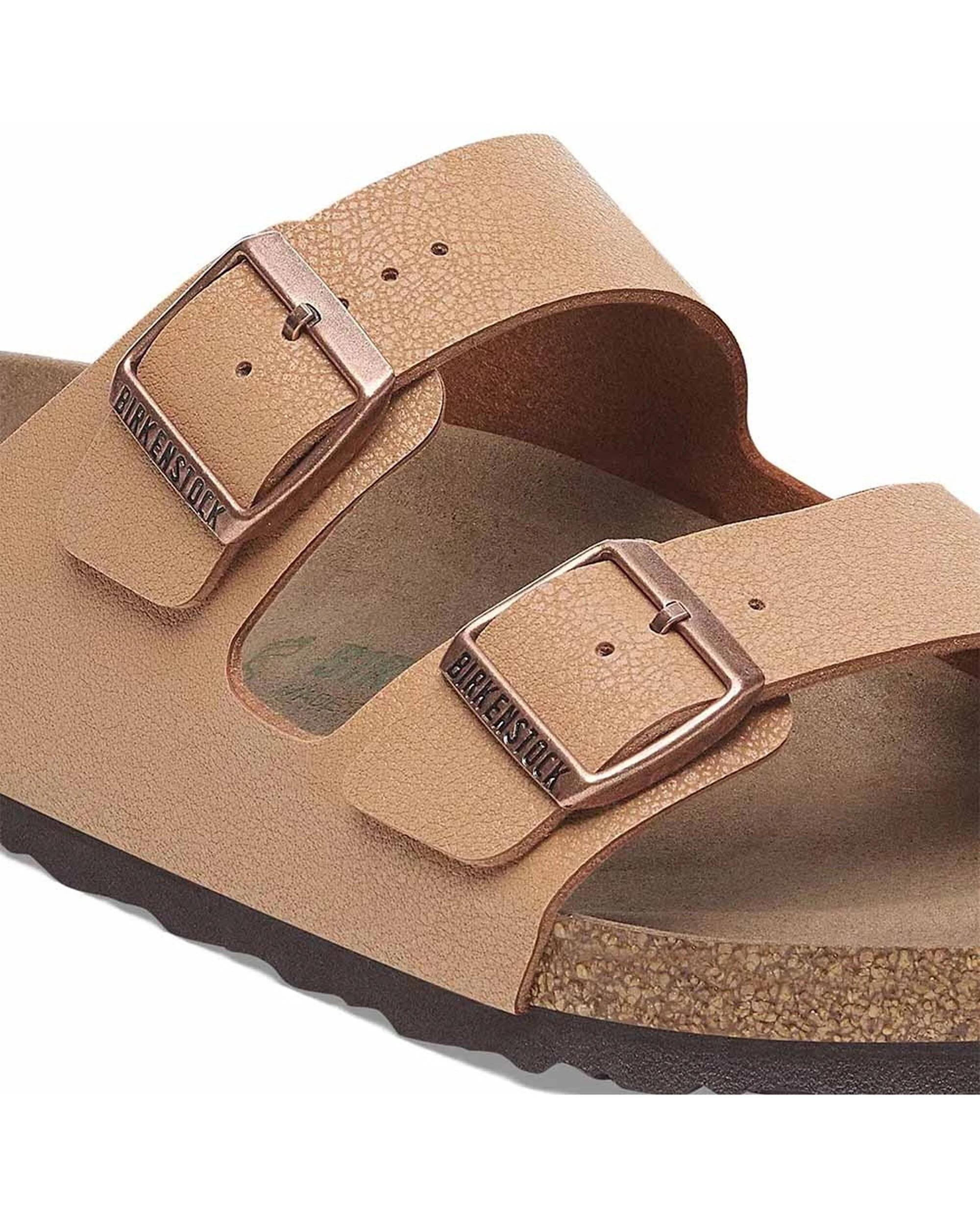 5 Birkenstock Arizona BirkiBuc Vegan Sandals Regular Width PECAN, 5 of 6