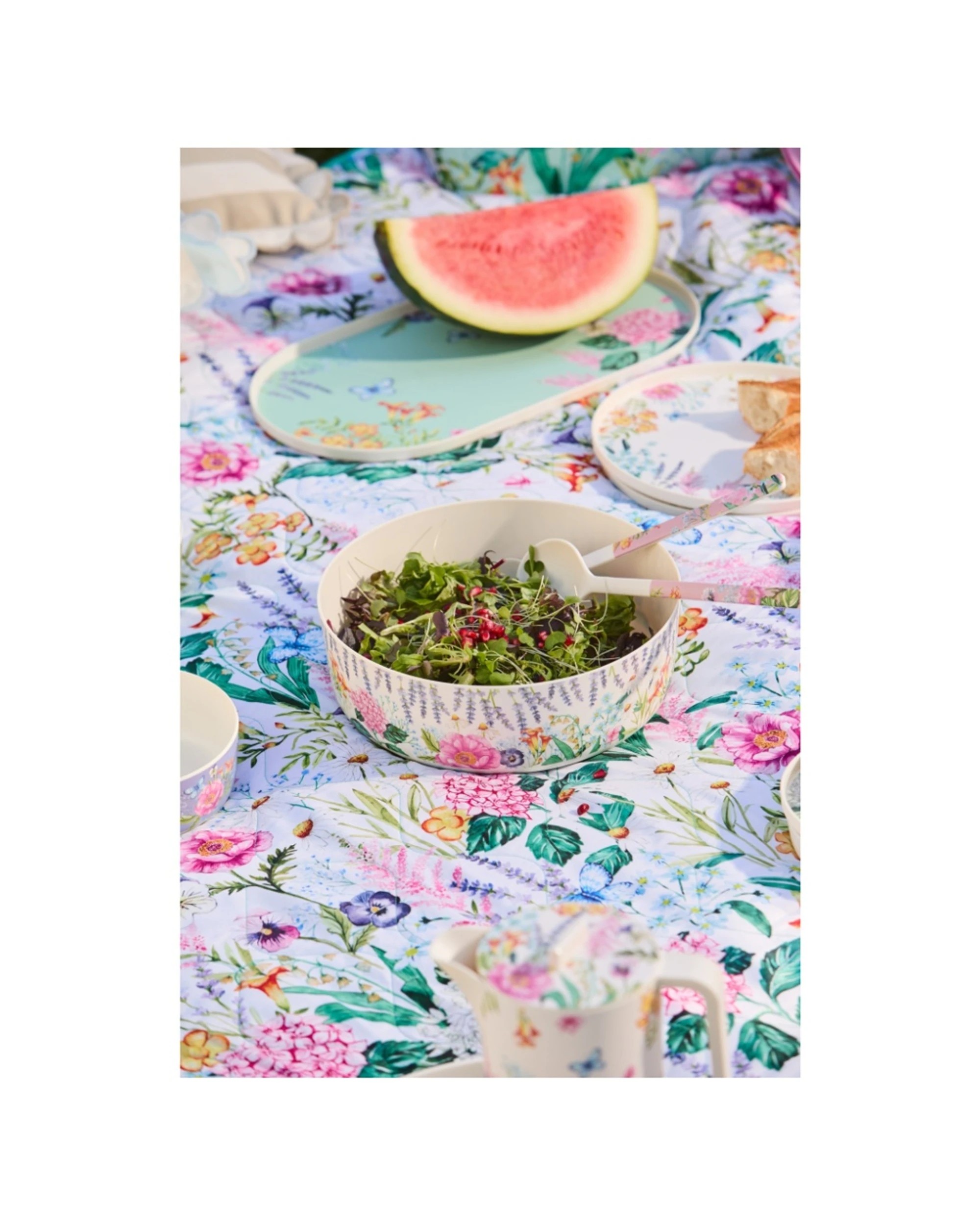 4 Maxwell And Williams Botanica Reversible Picnic Blanket 200x150cm Outdoor - Multi, 4 of 4