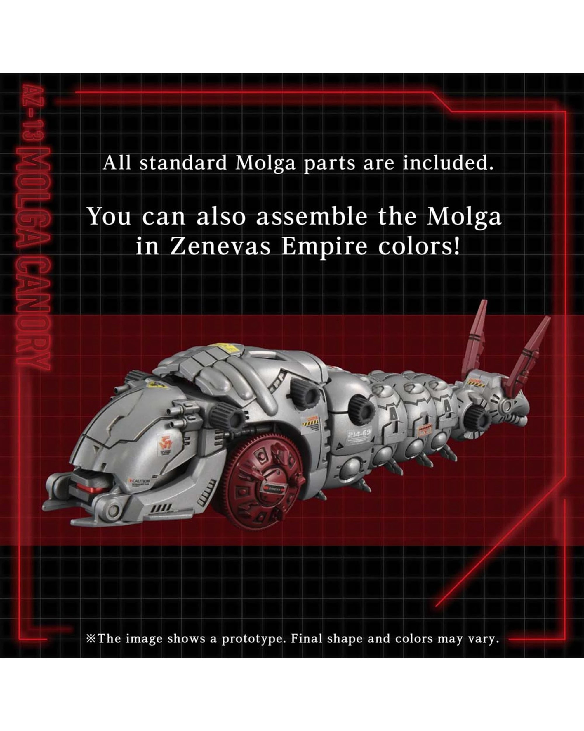 9 Takara Tomy Zoids Advanced Zi Series AZ-13 Canory Molga Insect Type 1/72 Scale Model Kit, 9 of 10