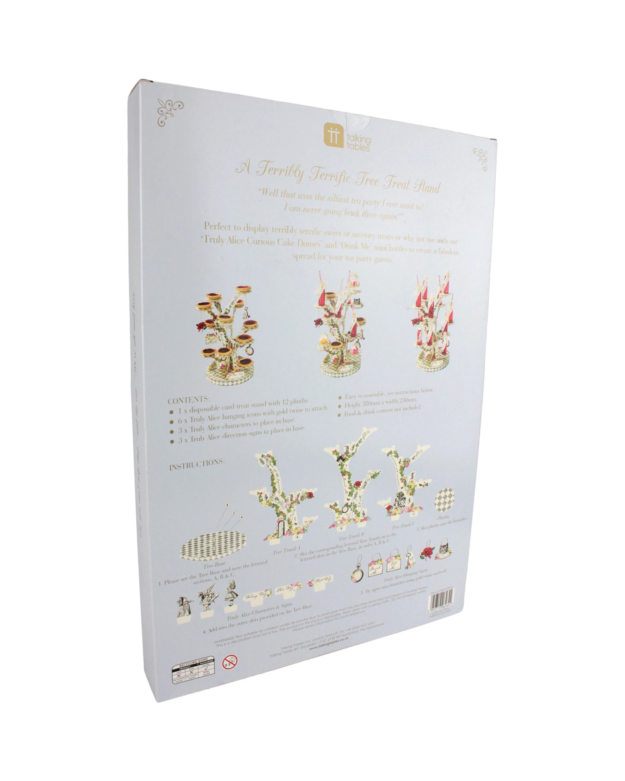 5 Talking Tables Talking Tables Alice In Wonderland Tree Shaped Treat Stand, 5 of 5