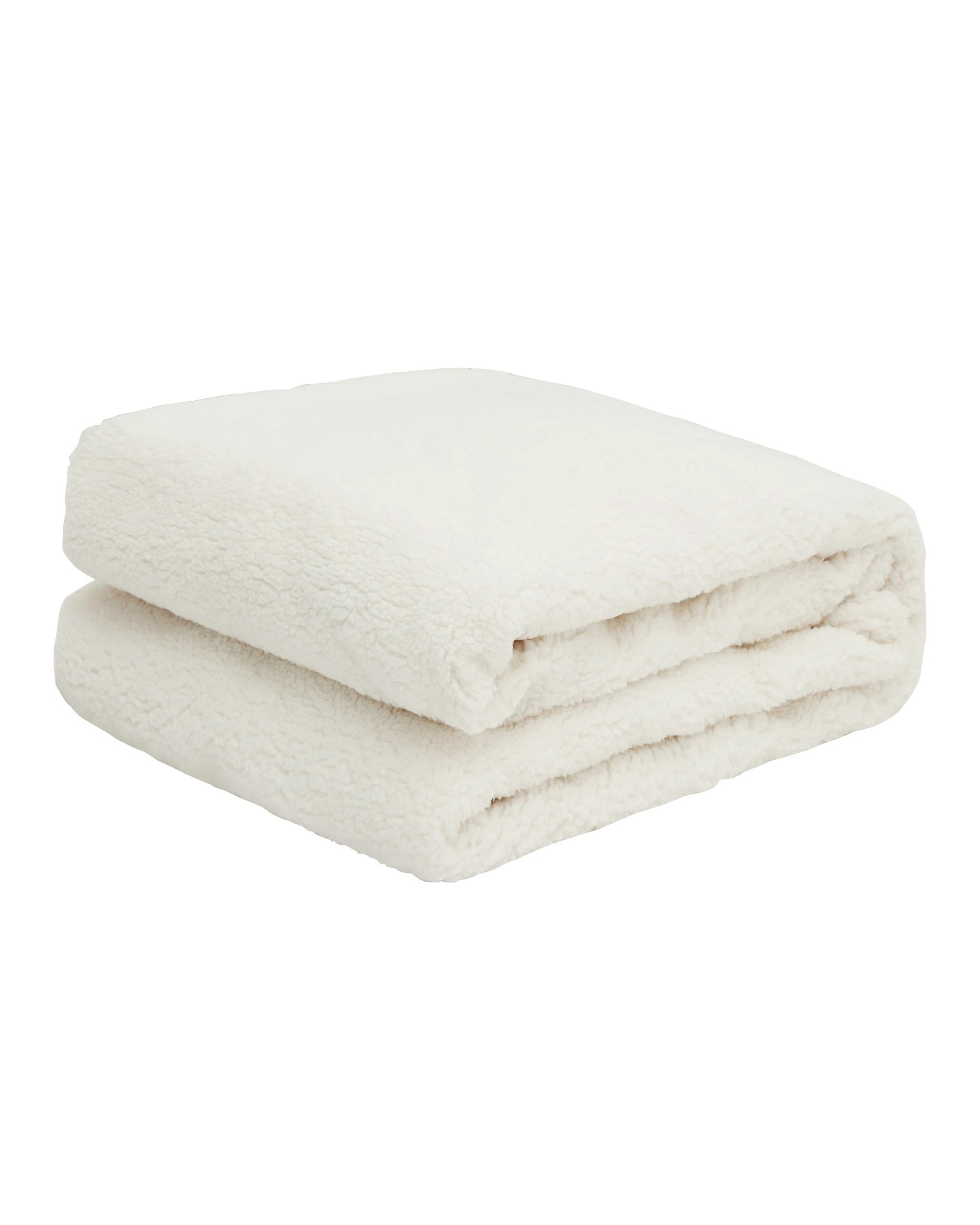 4 Sleepcare 300gsm Sherpa Fleece Fitted Mattress Underlay - Queen Bed - Beige, 4 of 5