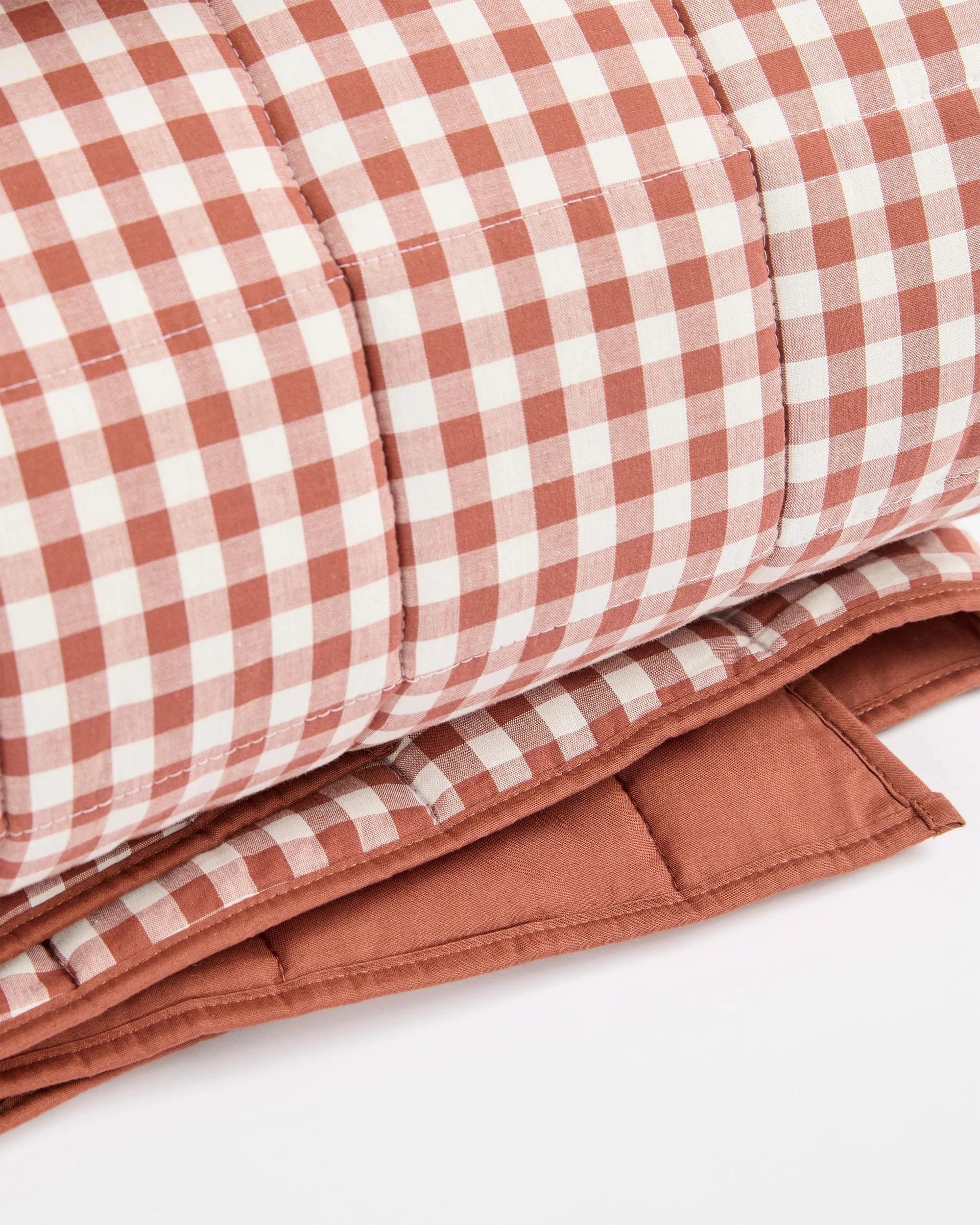 7 Target Parker Gingham Comforter Set - Single/King Single Bed - Brown, 7 of 9