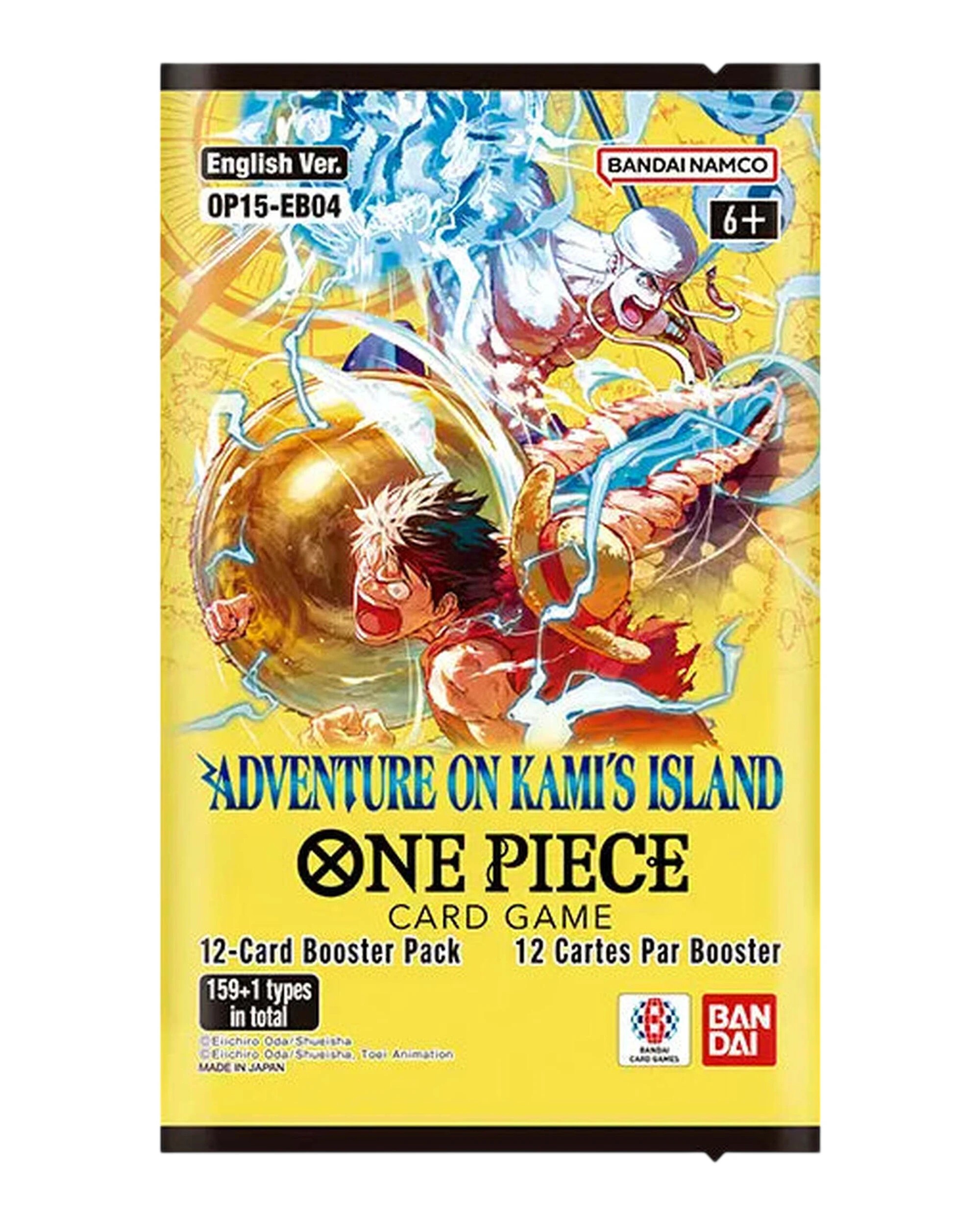 1 Bandai One Piece Card Game Op15 Adventure On Kami's Island Single Booster Pack, 1 of 1