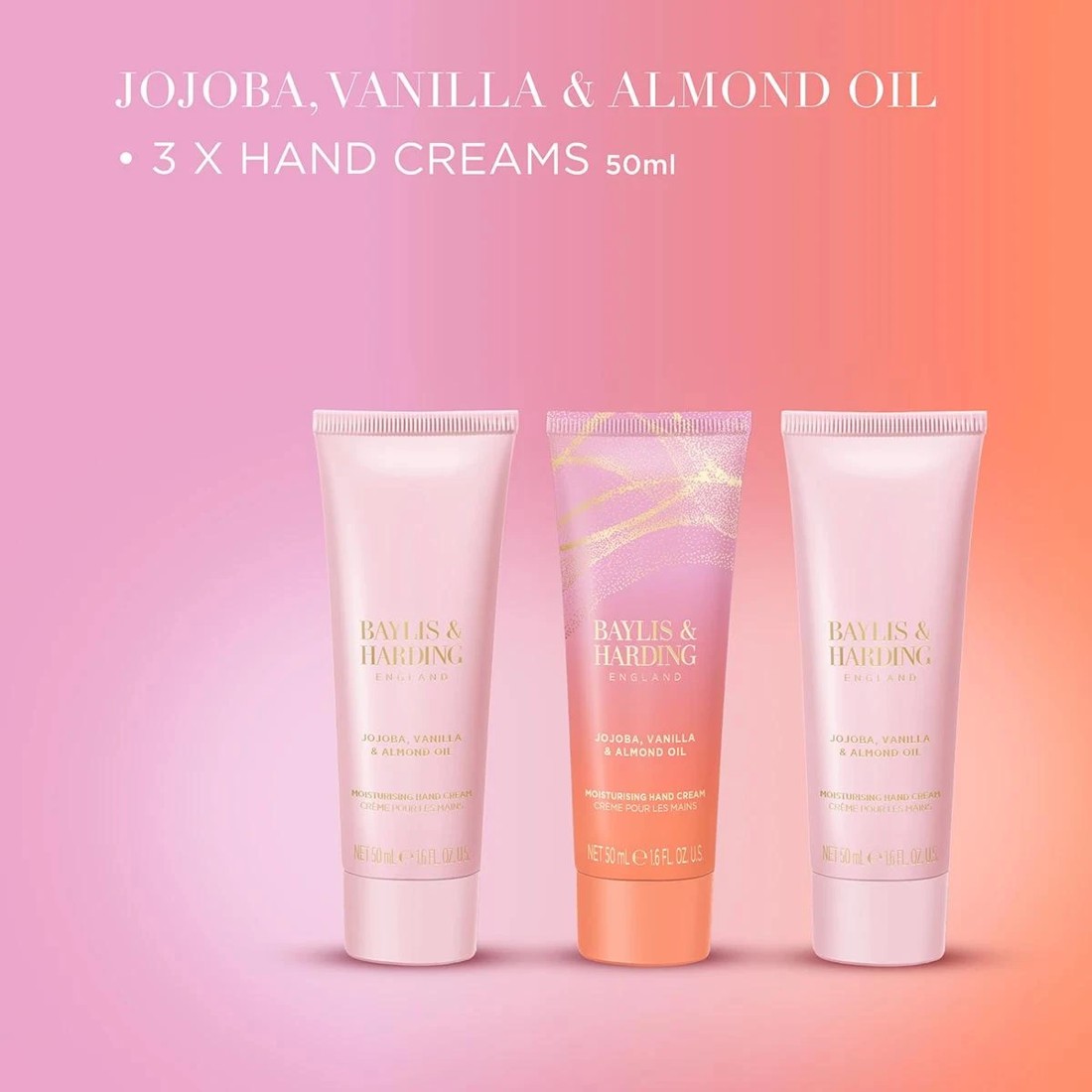 3 Baylis & Harding Signature Collection Hand Trio - Jojoba, Vanilla and Almond Oil - Multi, 3 of 5