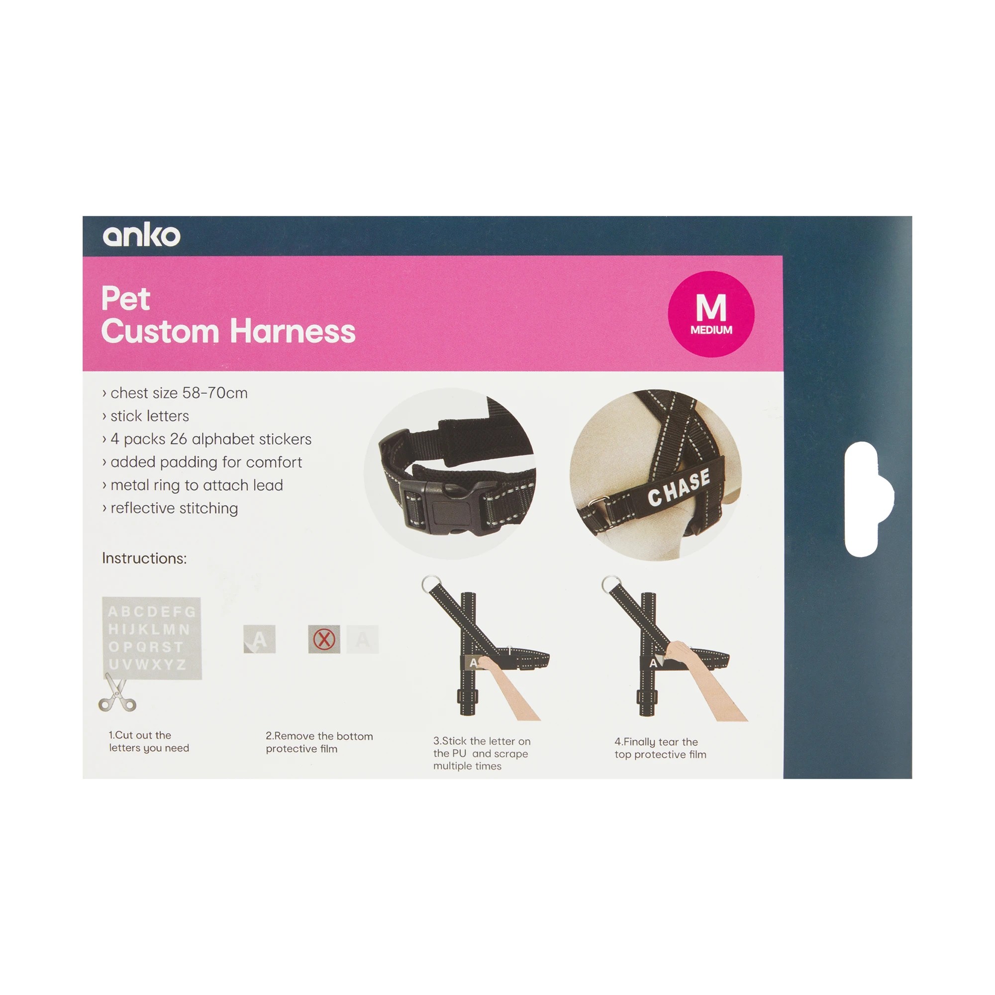 10 Pet Customisable Harness - Medium, 10 of 10