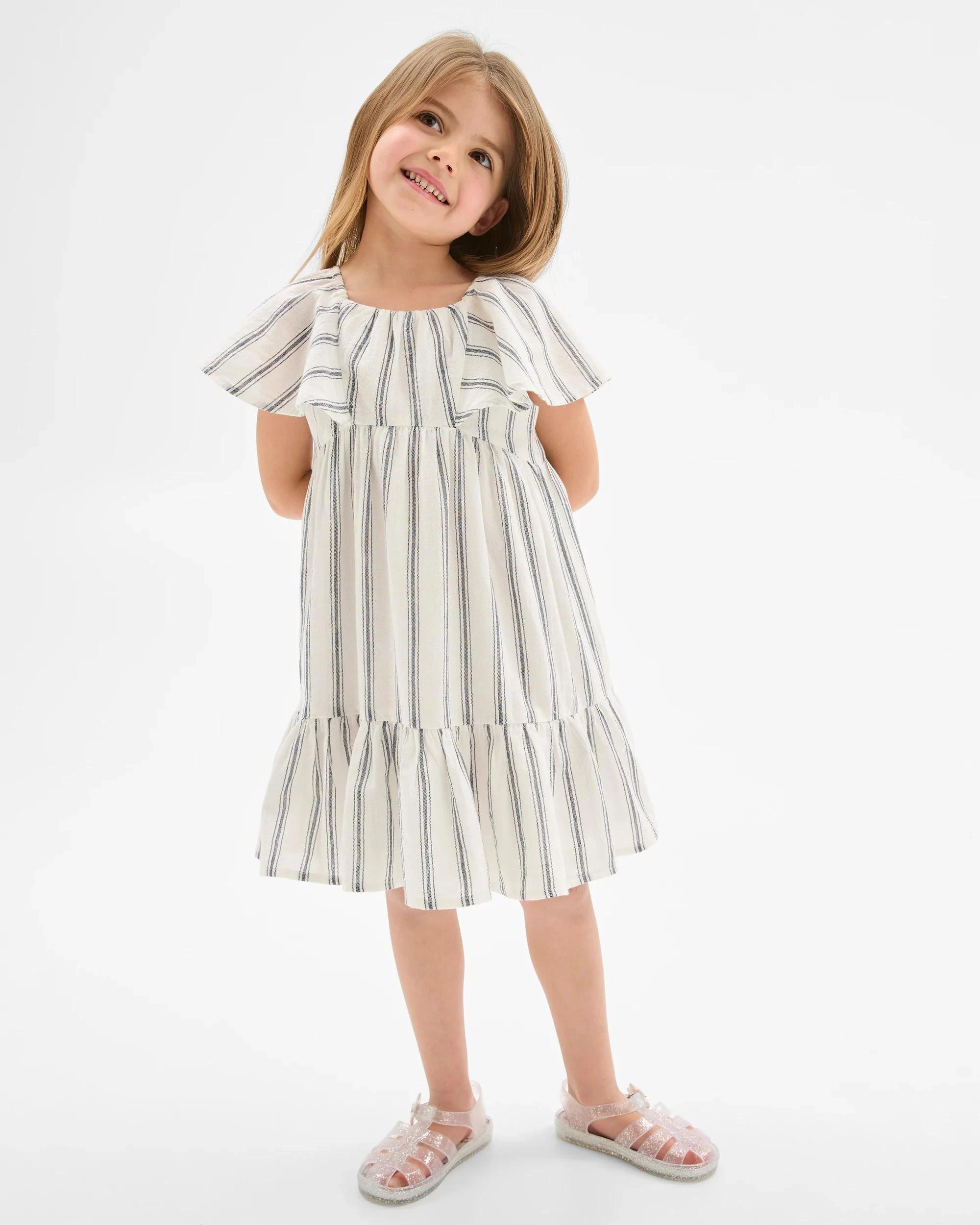 1 Target Kids Woven Prairie Dress MULTI STRIPE, 1 of 5