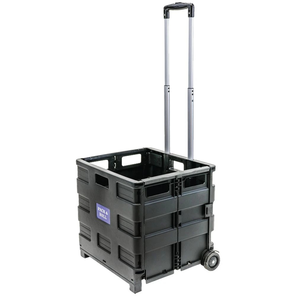2 Pack & Roll 35kg Trolley Cart Black, 2 of 10