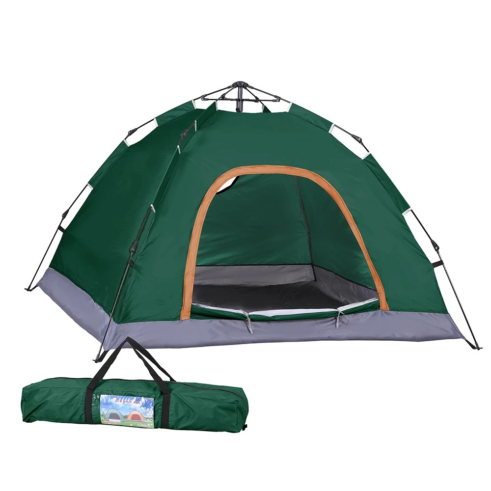 1 Weisshorn Camping Tent Instant Tent Pop up 2 Person Outdoor Hiking Tents Hiking - Green, 1 of 7
