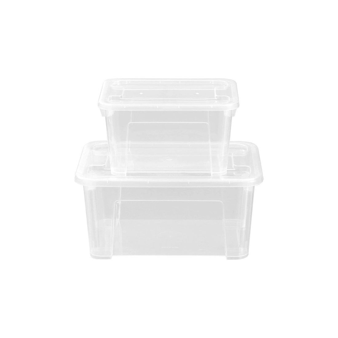 8 Boxsweden Nic-Nac Storage Container 3 Pack 2.5L Stackable Durable Plastic
 - plain, 8 of 9