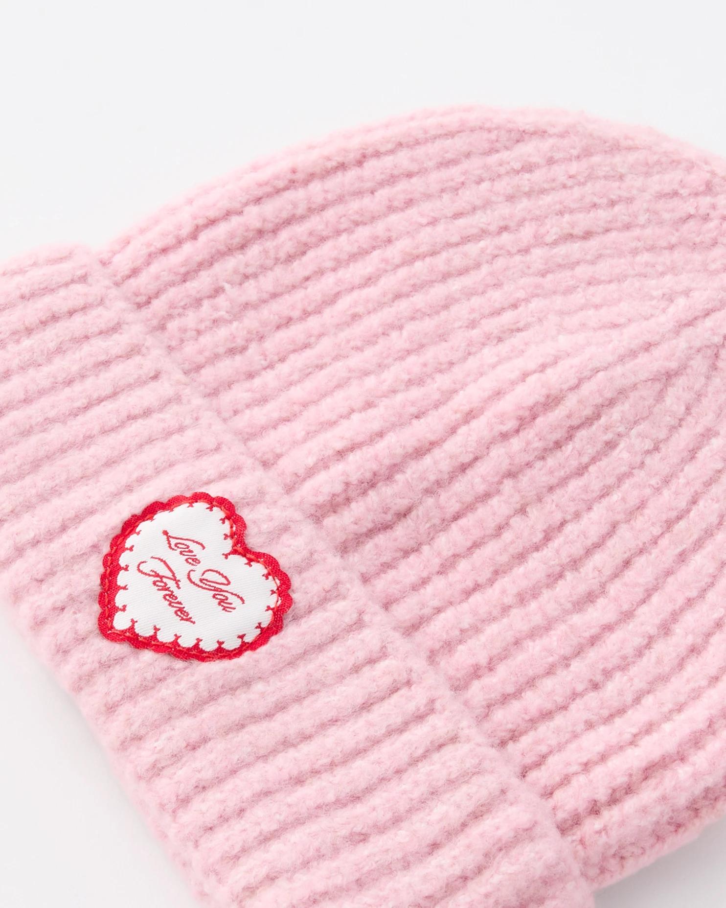 3 Cosy Fisherman Beanie Pnk Hrt, 3 of 3