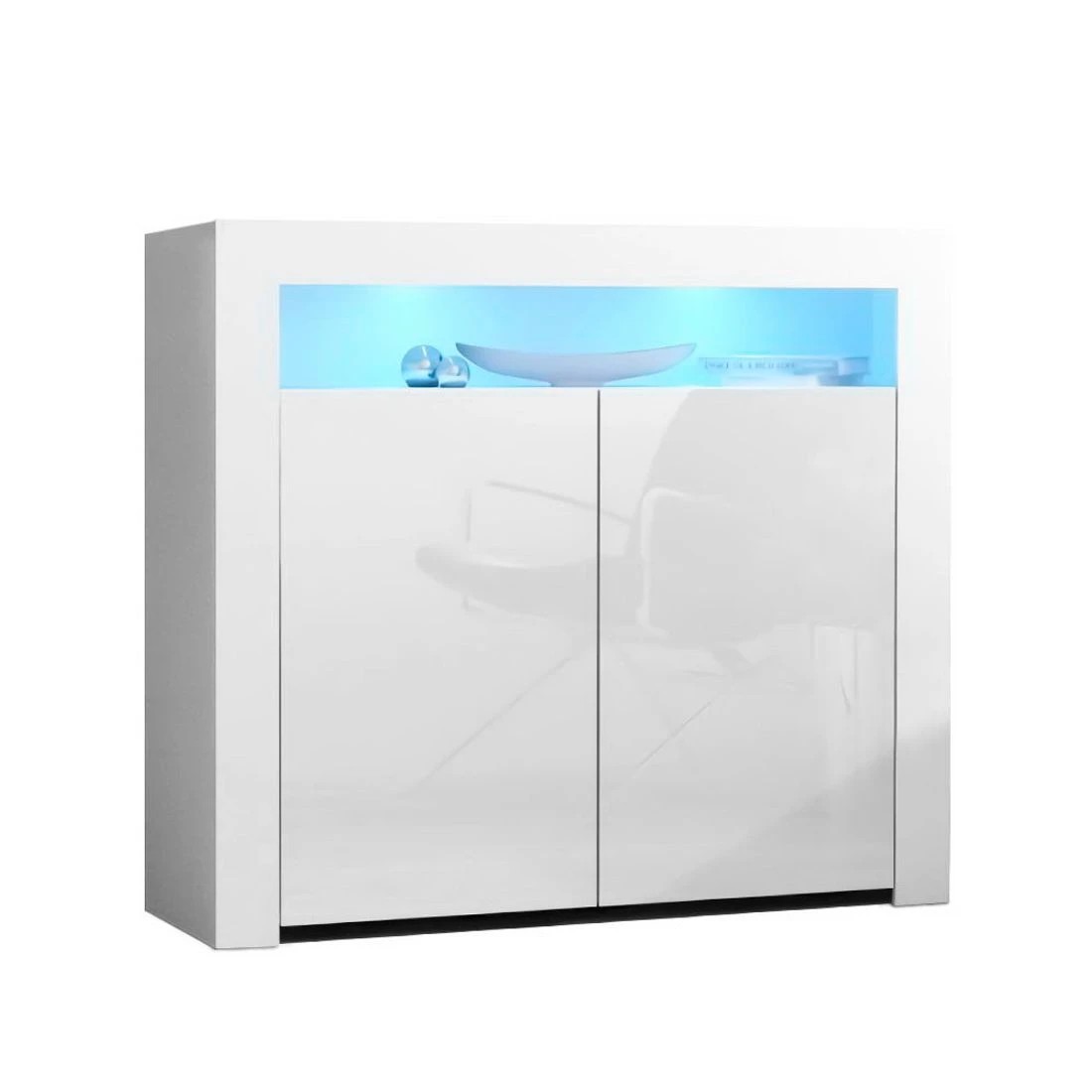 3 Artiss Buffet Sideboard LED - White, 3 of 8