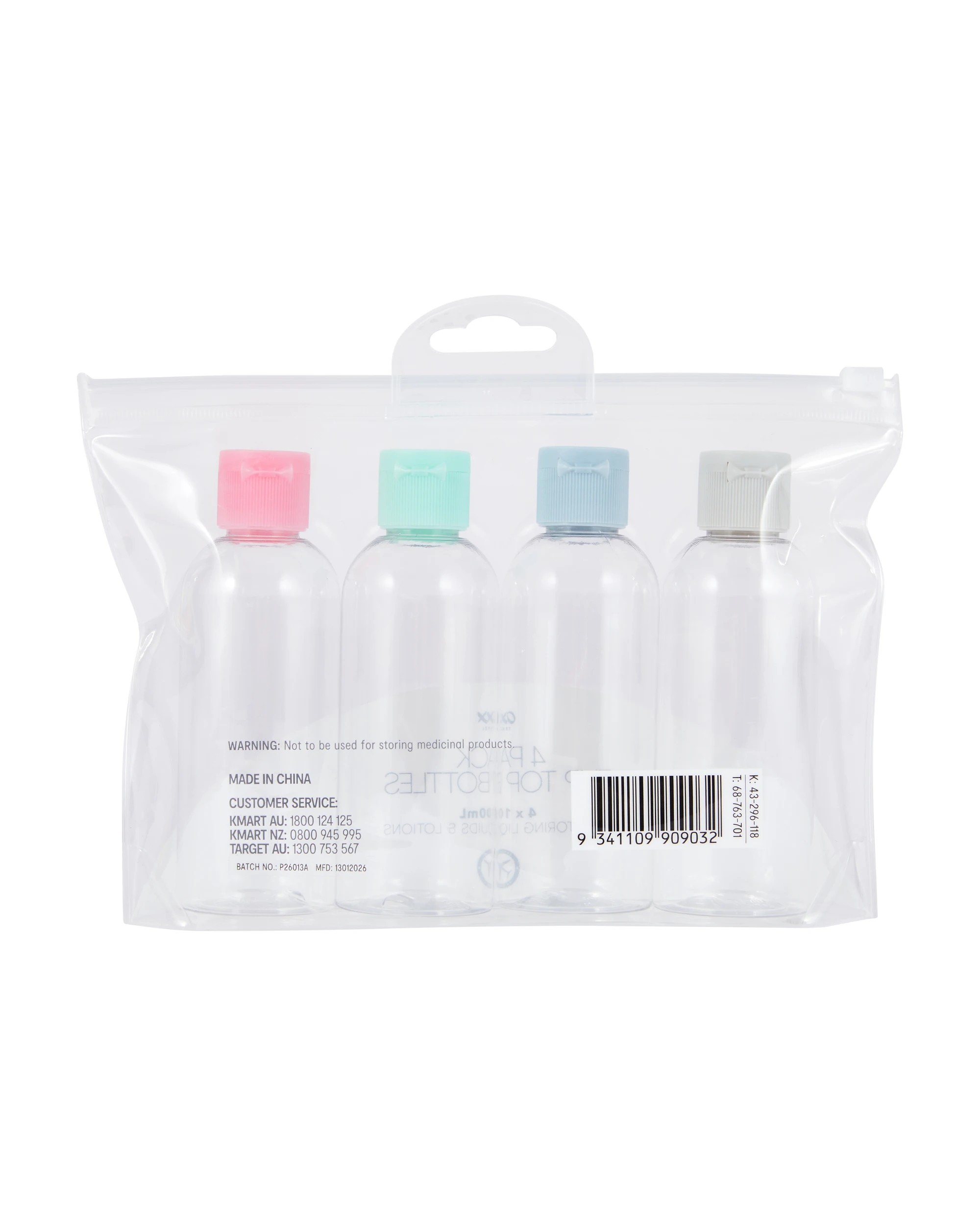 4 4 Pack Travel Solutions Flip Top Bottles, 4 of 4