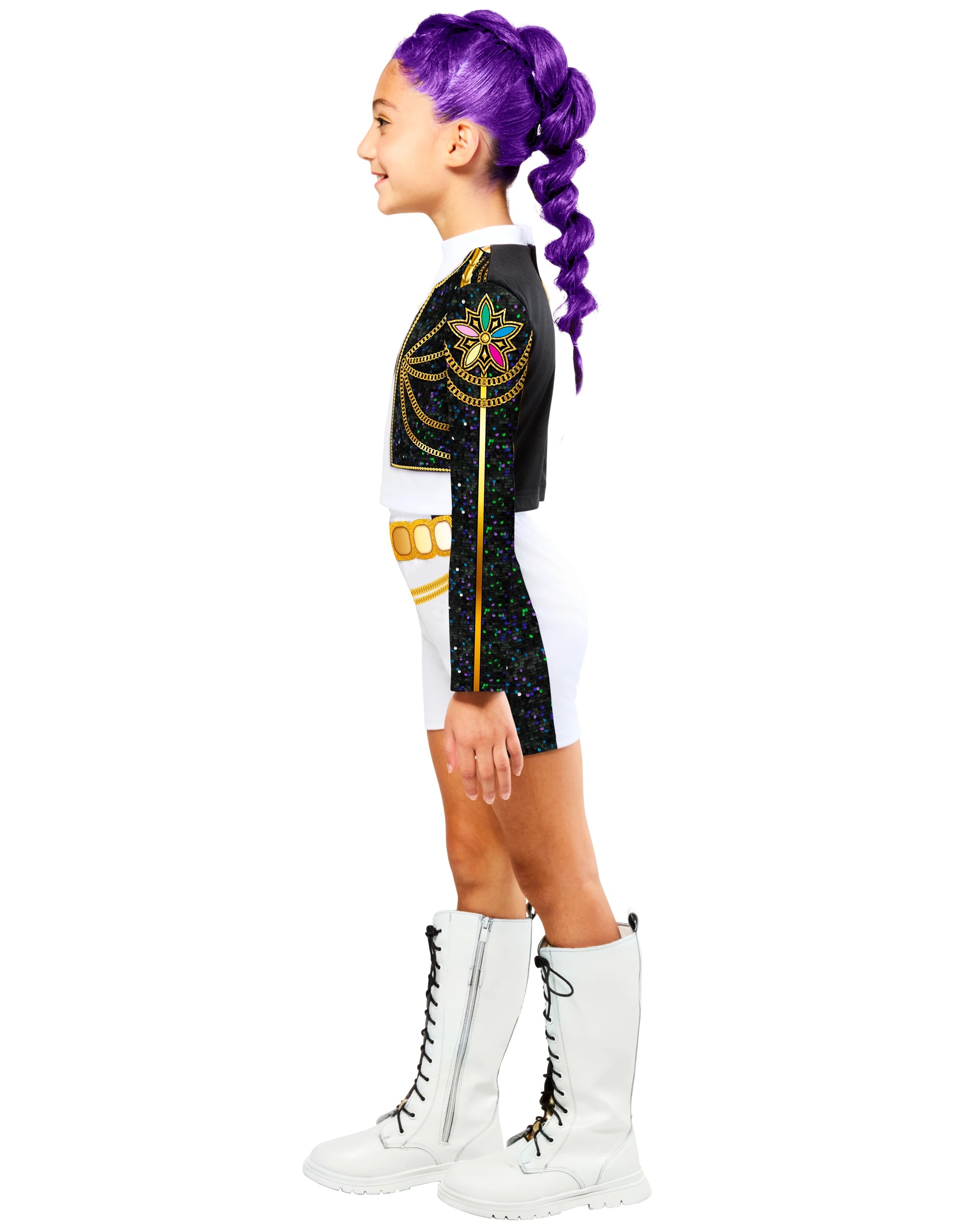 4 KPop Demon Hunters Rumi Gold Kids Costume - Ages 7-8, 4 of 5