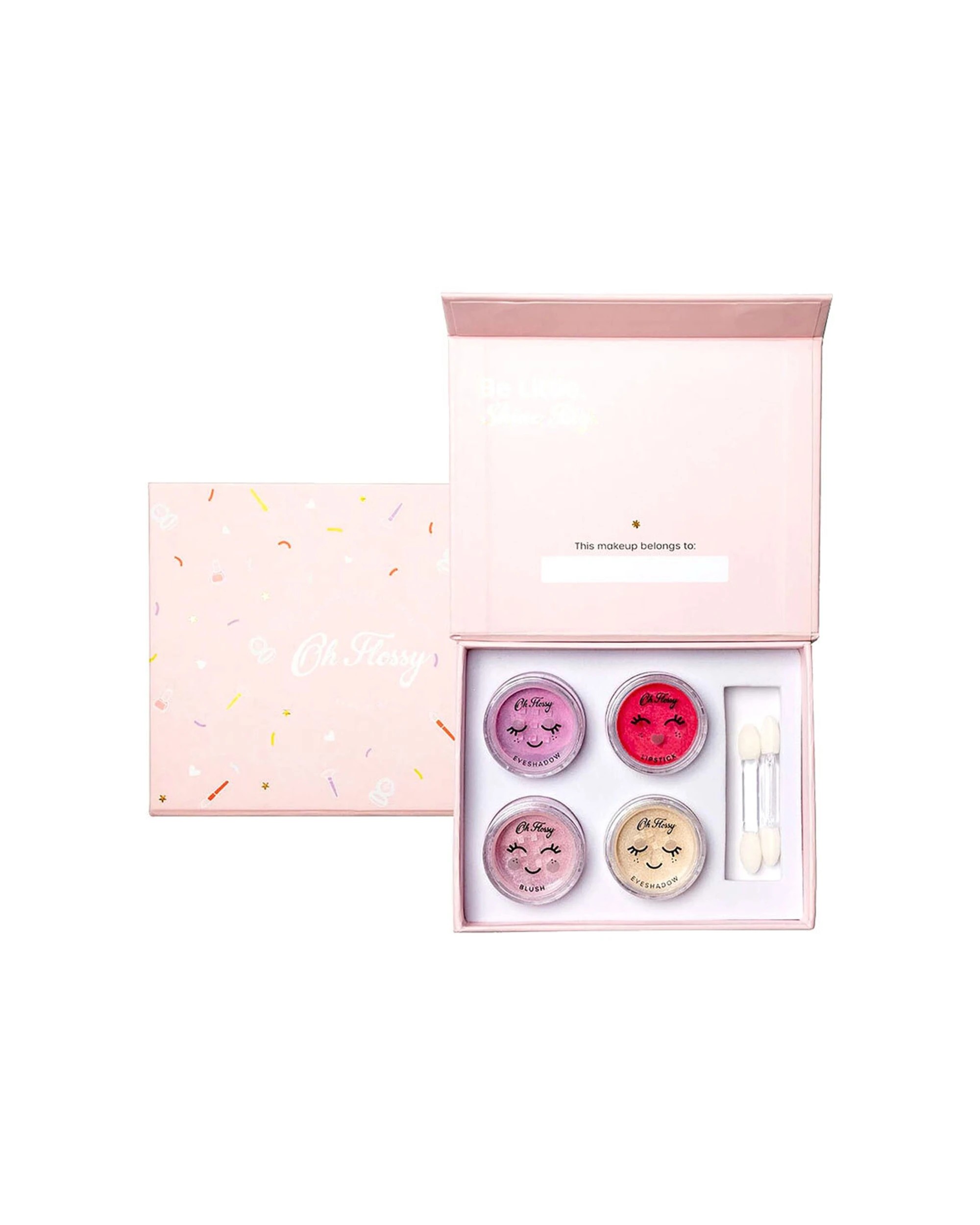 1 Oh Flossy 6pc Mini Lipstick Blush Eyeshadow Makeup Set - Multi, 1 of 8