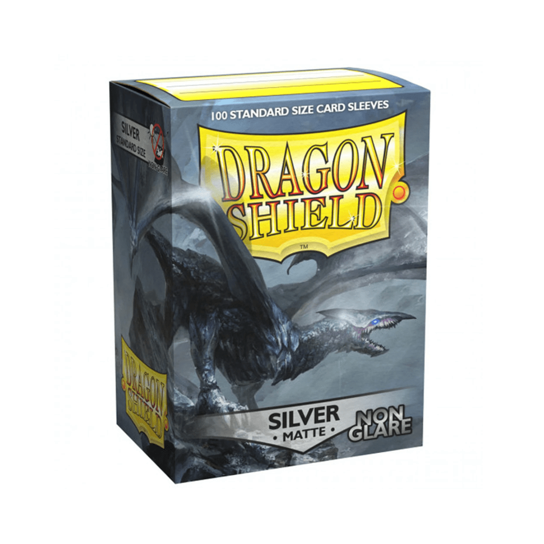 1 Arcane Tinmen Aps Dragon Shield Caelum Matte Silver Sleeves 100 Pack, 1 of 2