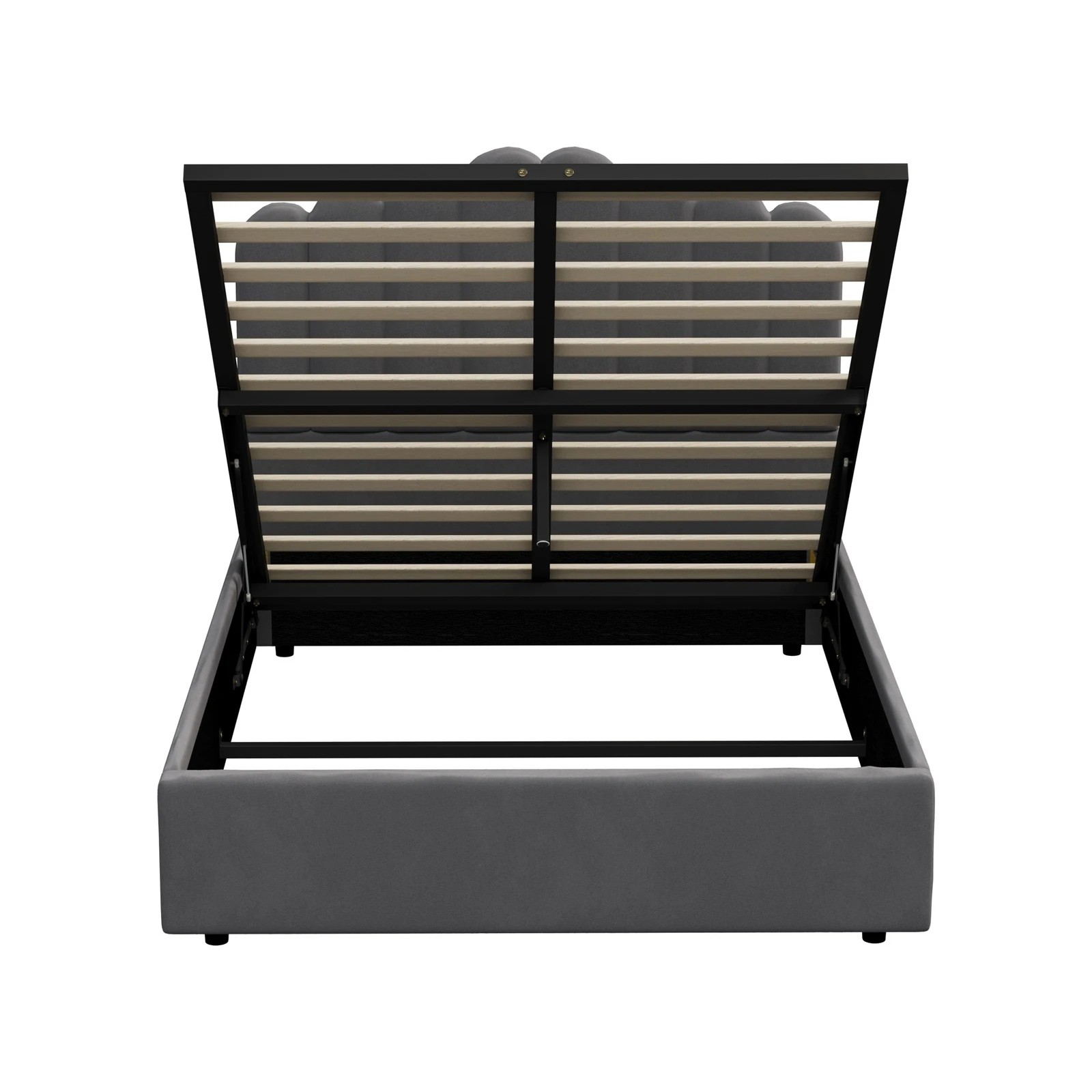 8 Oikiture Bed Frame Double Size Gas Lift Bed Base With Storage Klon
 - Grey, 8 of 10