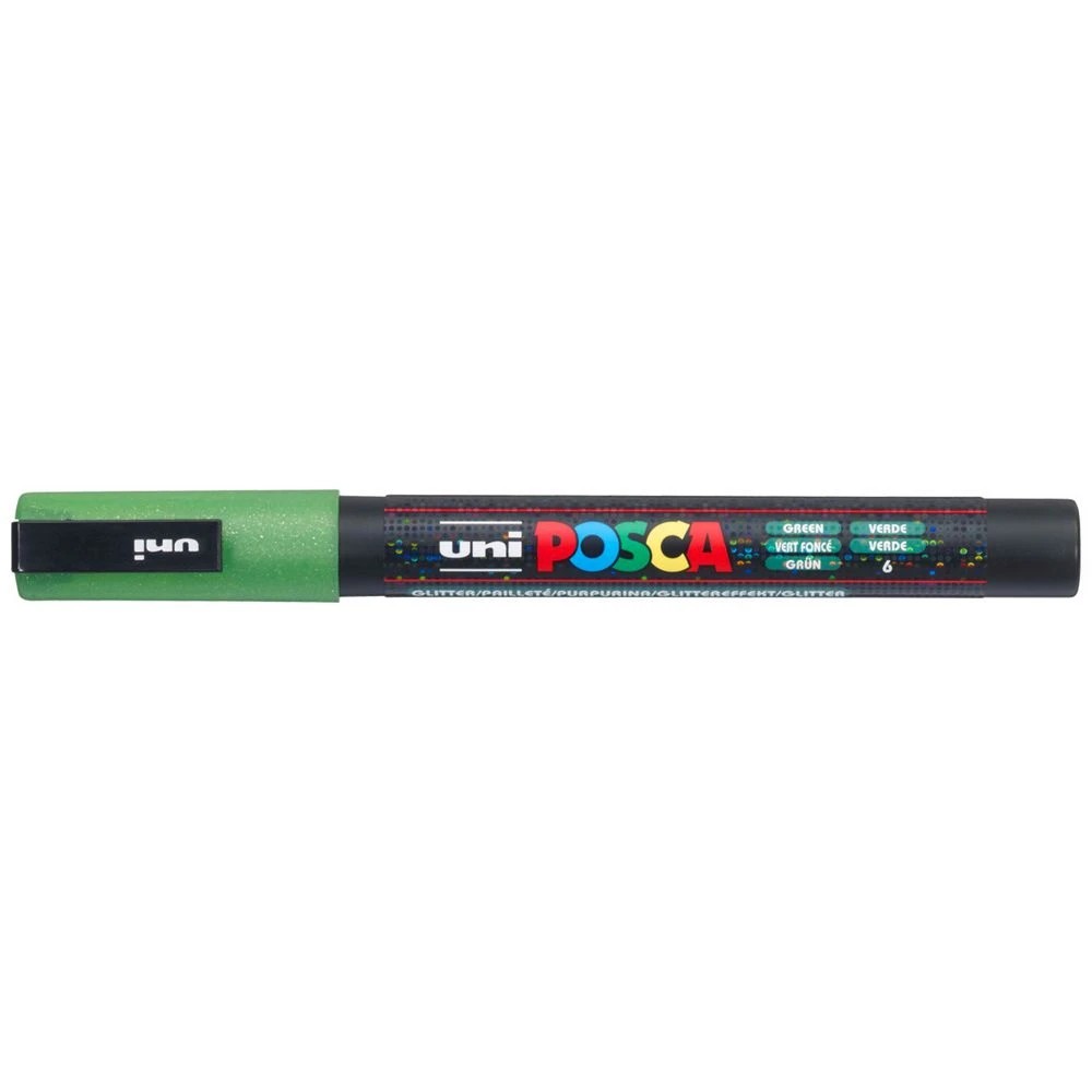 1 POSCA PC 3M Paint Marker Glitter Green, 1 of 8