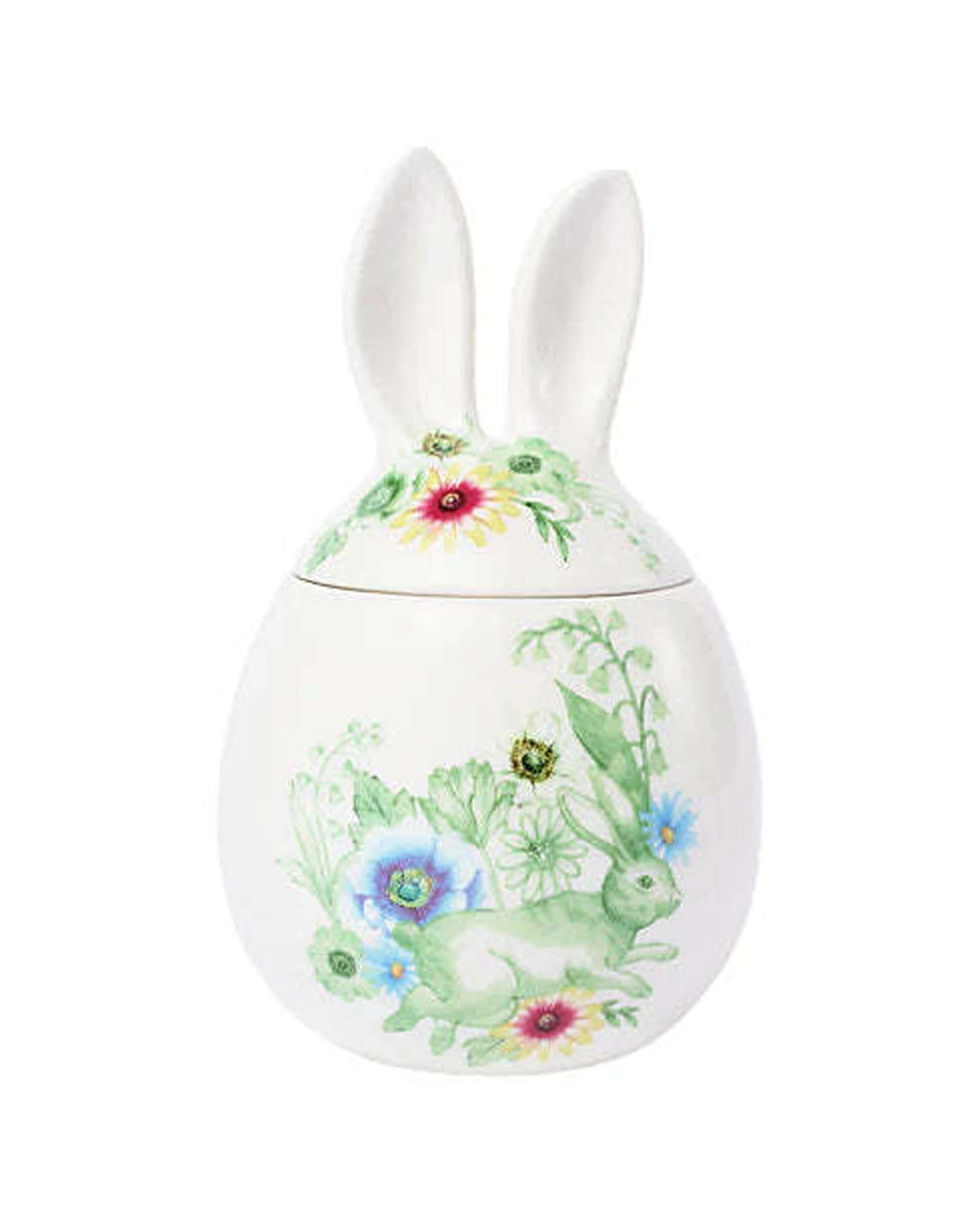 1 Maxwell & Williams Clover & Cottontail Porcelain Bunny Canister - White, 1 of 3