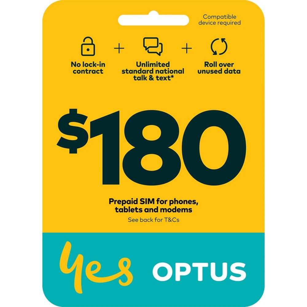 1 Optus $180 Voice 5G SIM Starter Kit, 1 of 1