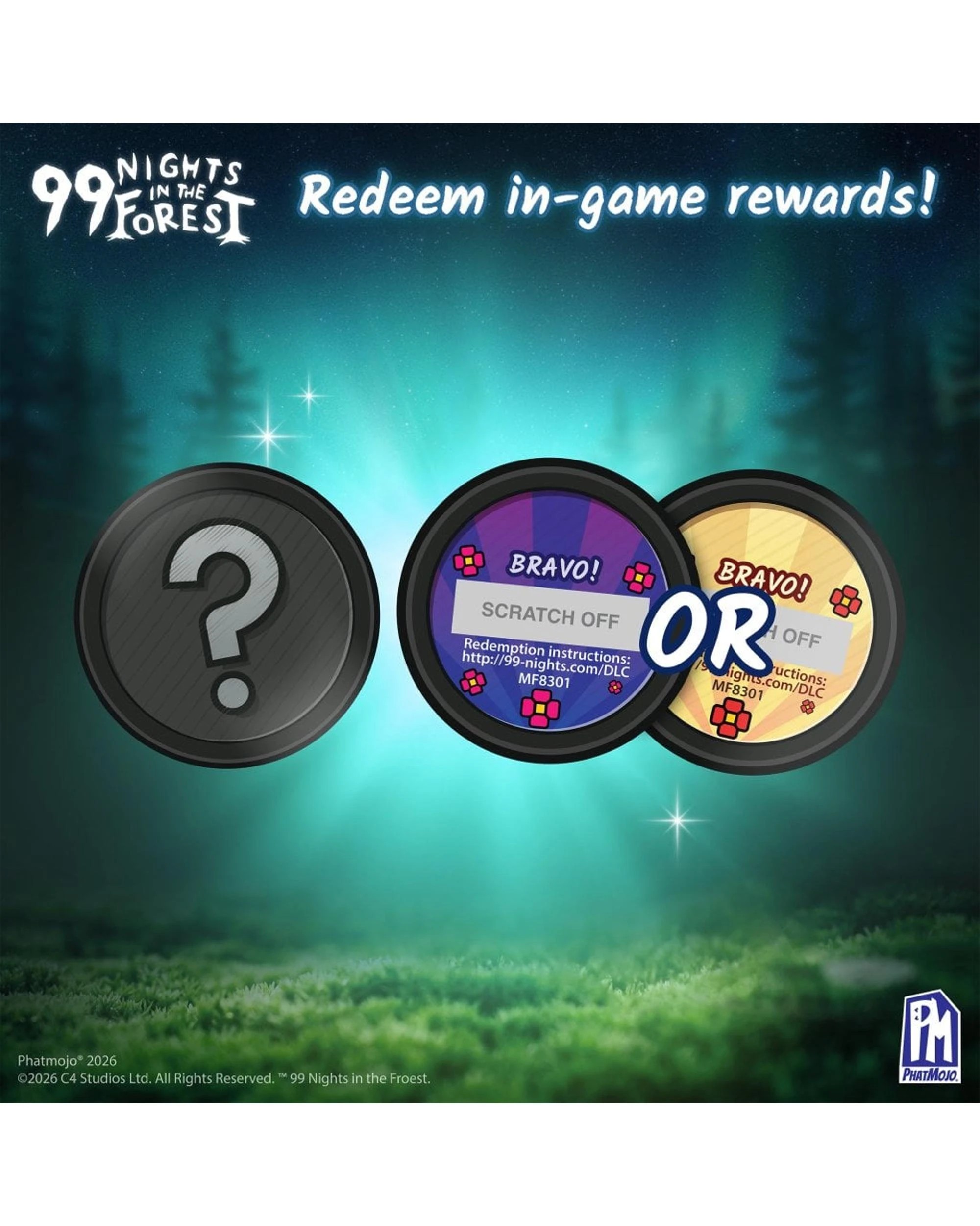 4 Roblox 99 Nights in the Forest Mystery Minifigure Blind Box, 4 of 7